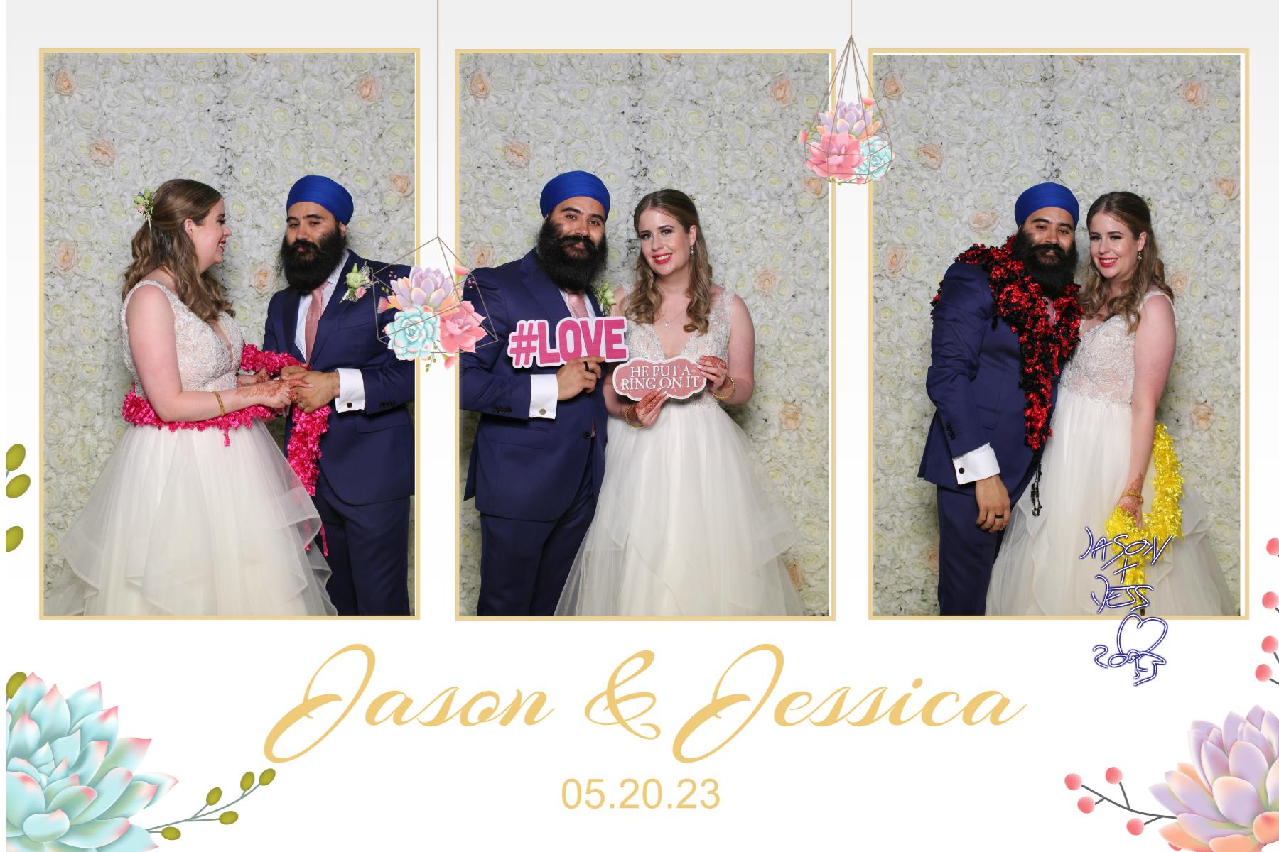 Jessica & Jason  | View more photos from the event at gallery.myselfiemirror.ca/u/romanmyselfiemirrorca/Jessica-Jason