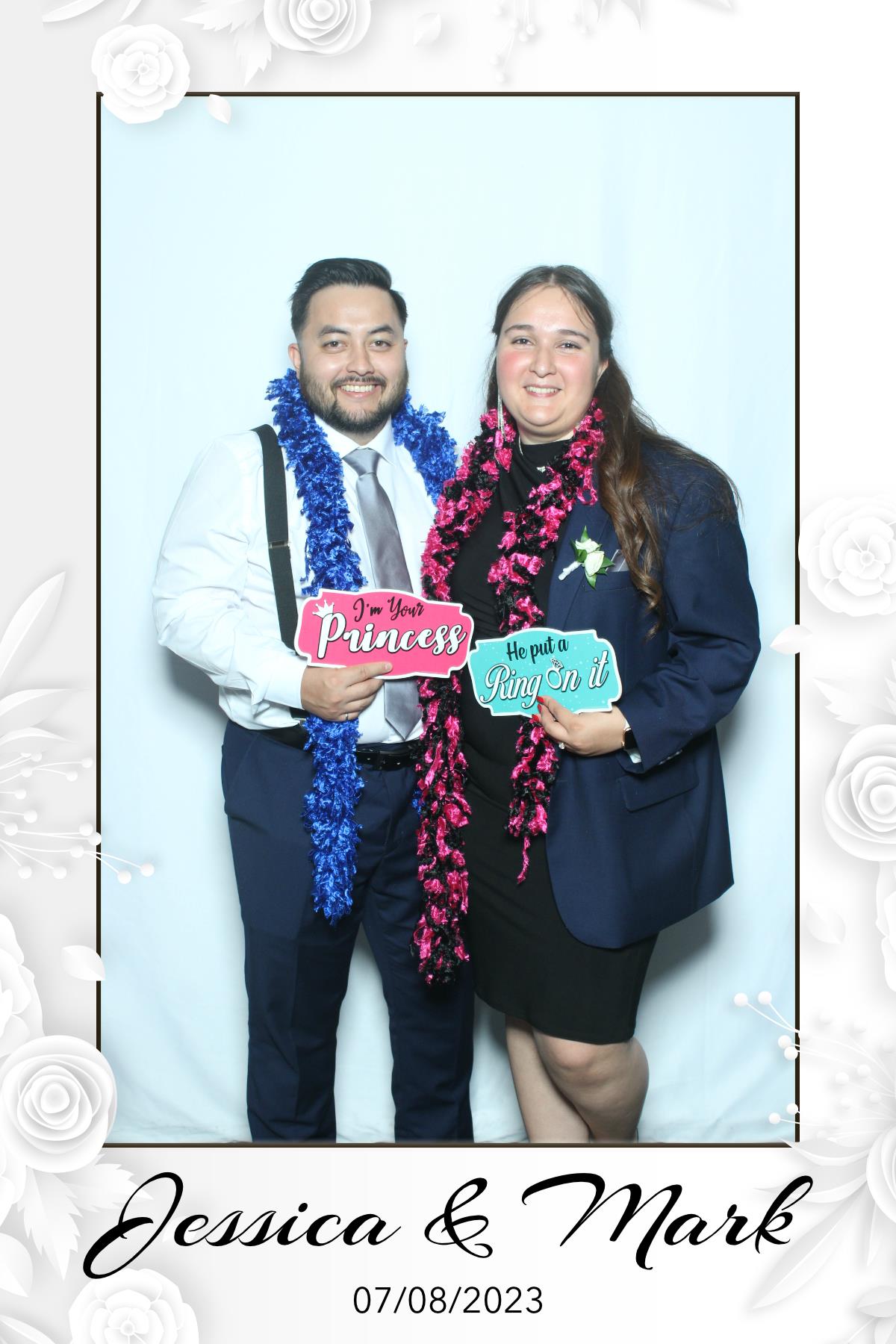 Jessica & Mark  | View more photos from the event at gallery.myselfiemirror.ca/u/romanmyselfiemirrorca/Jessica-Mark