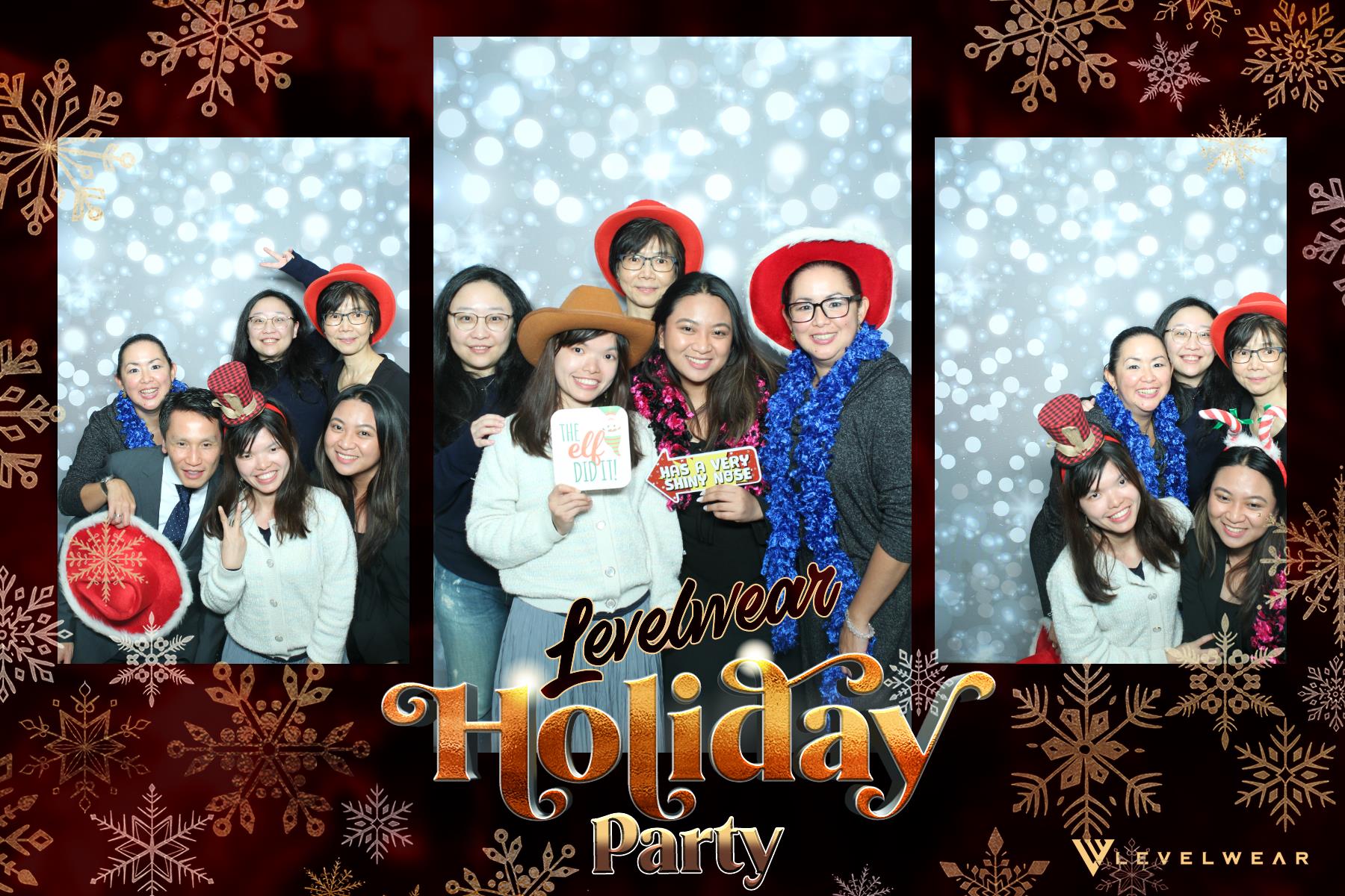 Levelwear Holiday Party | View more photos from the event at gallery.myselfiemirror.ca/u/romanmyselfiemirrorca/Levelwear-Holiday-Party