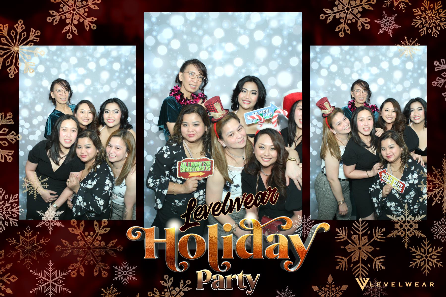 Levelwear Holiday Party | View more photos from the event at gallery.myselfiemirror.ca/u/romanmyselfiemirrorca/Levelwear-Holiday-Party