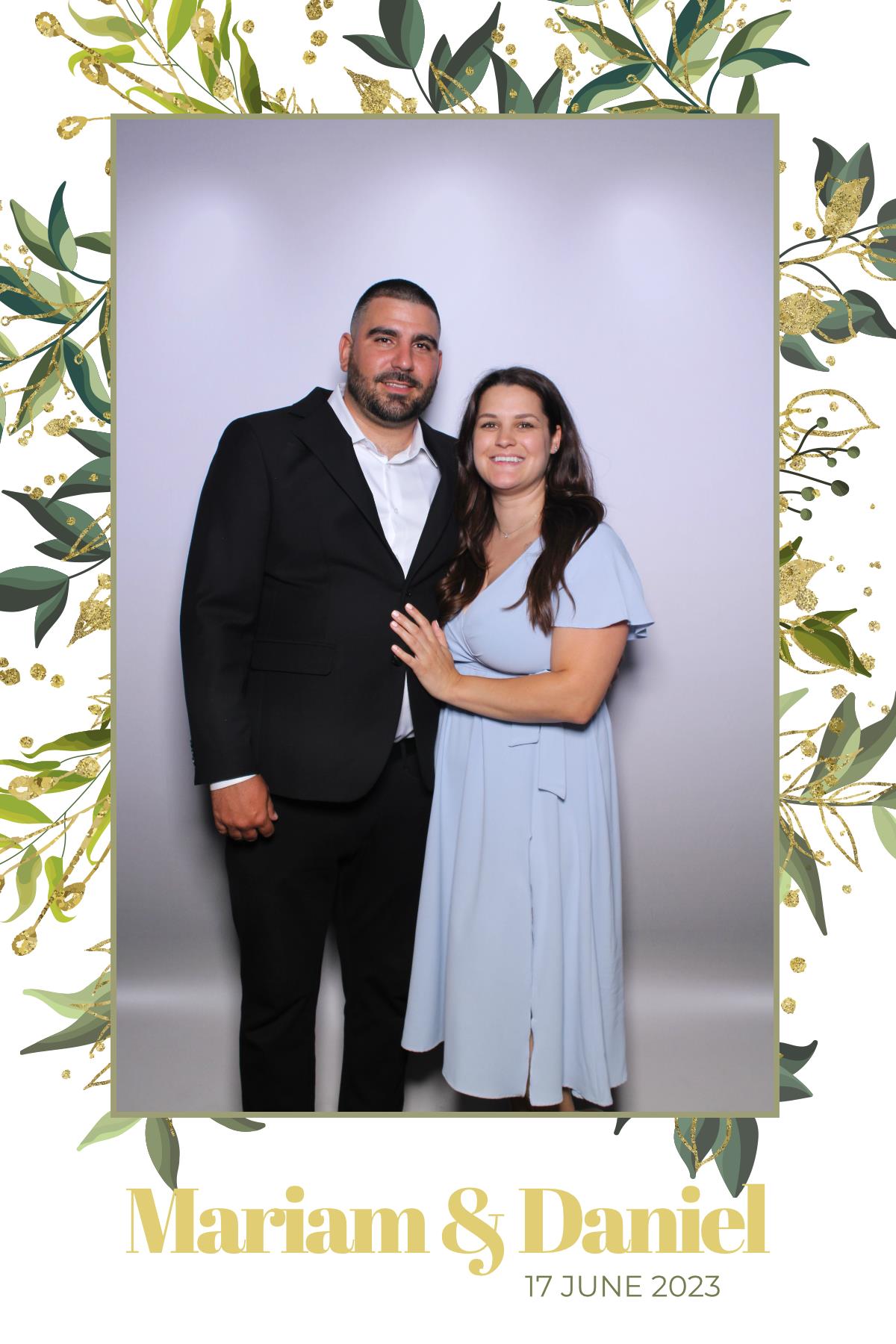 Mariam & Daniel  | View more photos from the event at gallery.myselfiemirror.ca/u/romanmyselfiemirrorca/Mariam-Daniel