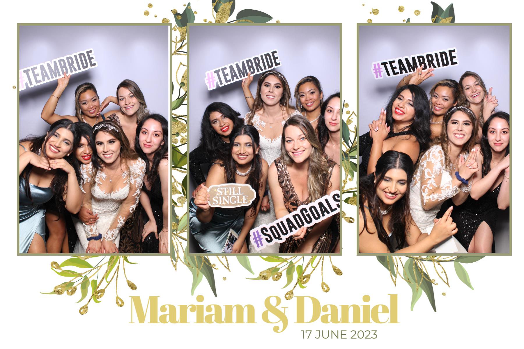 Mariam & Daniel  | View more photos from the event at gallery.myselfiemirror.ca/u/romanmyselfiemirrorca/Mariam-Daniel