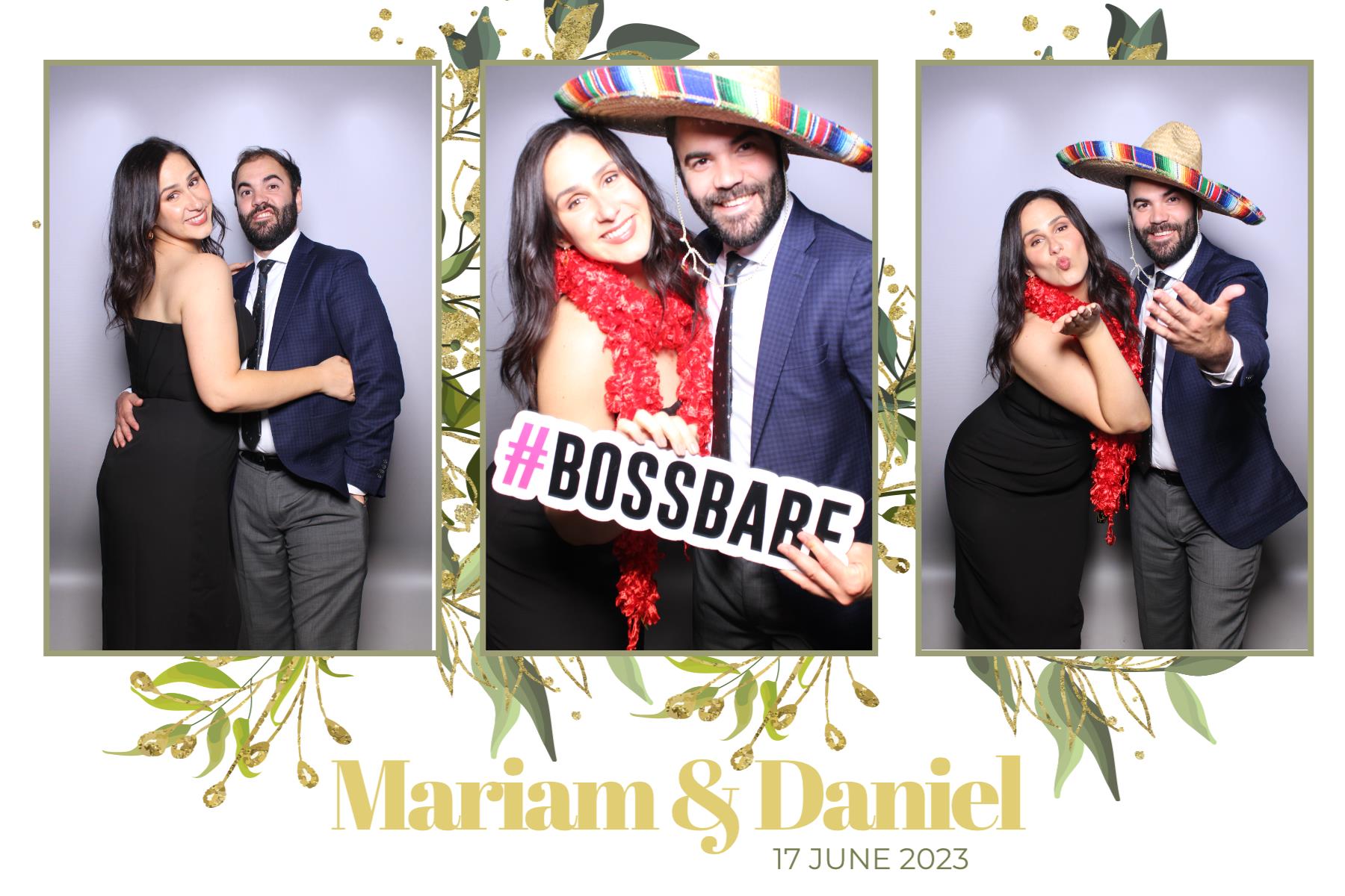 Mariam & Daniel  | View more photos from the event at gallery.myselfiemirror.ca/u/romanmyselfiemirrorca/Mariam-Daniel