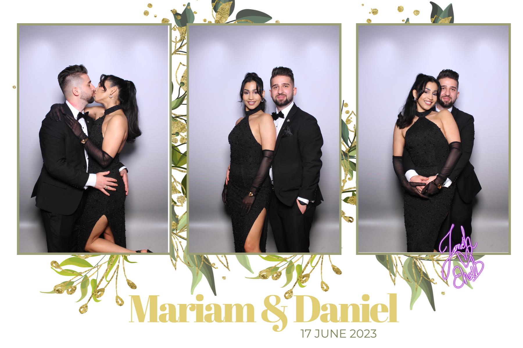 Mariam & Daniel  | View more photos from the event at gallery.myselfiemirror.ca/u/romanmyselfiemirrorca/Mariam-Daniel