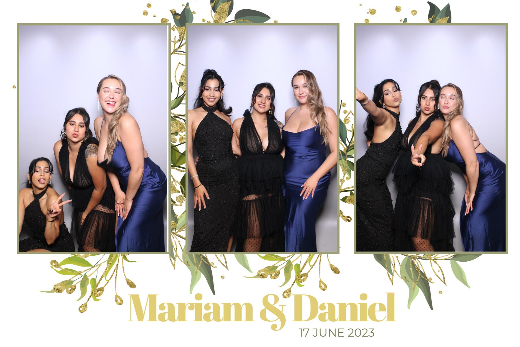 Mariam & Daniel  | View more photos from the event at gallery.myselfiemirror.ca/u/romanmyselfiemirrorca/Mariam-Daniel
