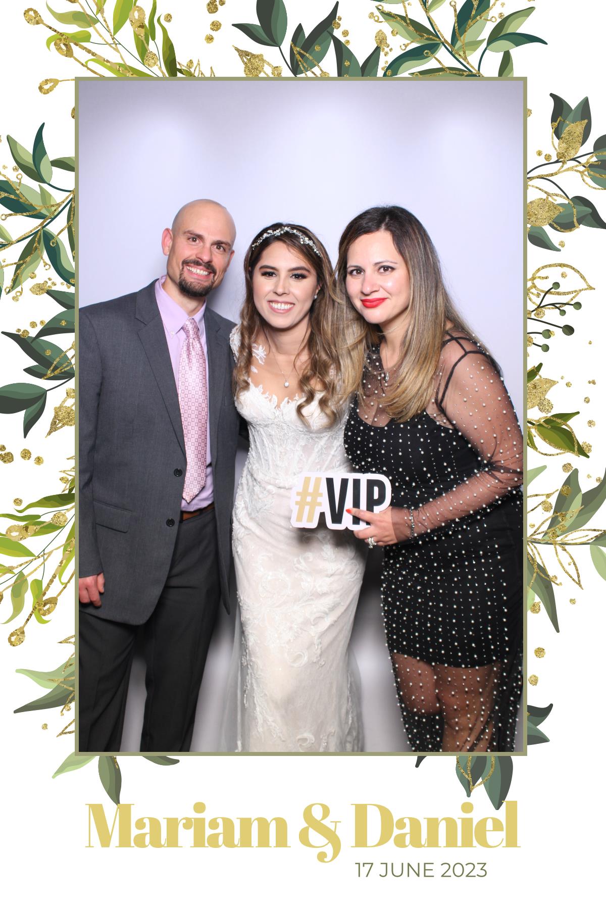 Mariam & Daniel  | View more photos from the event at gallery.myselfiemirror.ca/u/romanmyselfiemirrorca/Mariam-Daniel