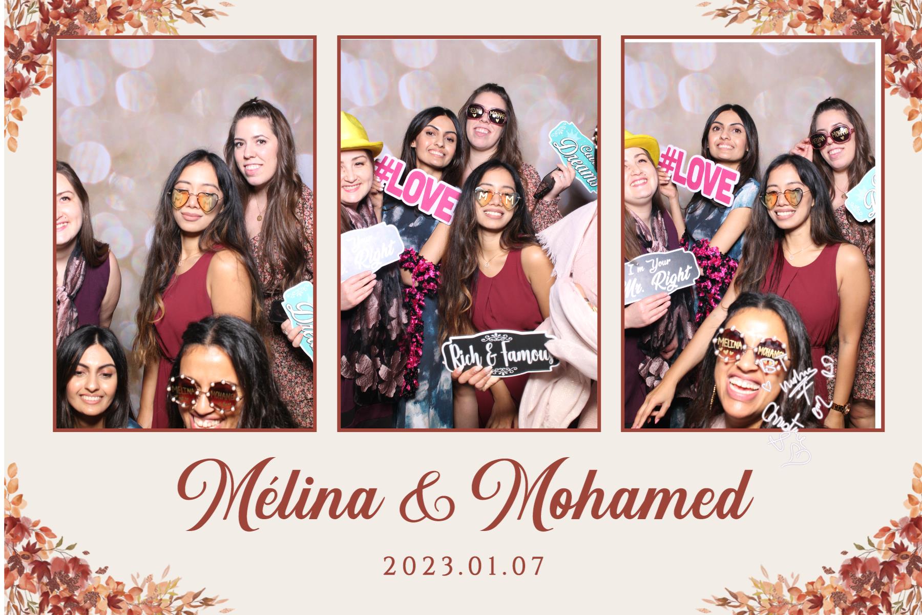 Melina & Mohamed | View more photos from the event at gallery.myselfiemirror.ca/u/romanmyselfiemirrorca/Melina-Mohamed