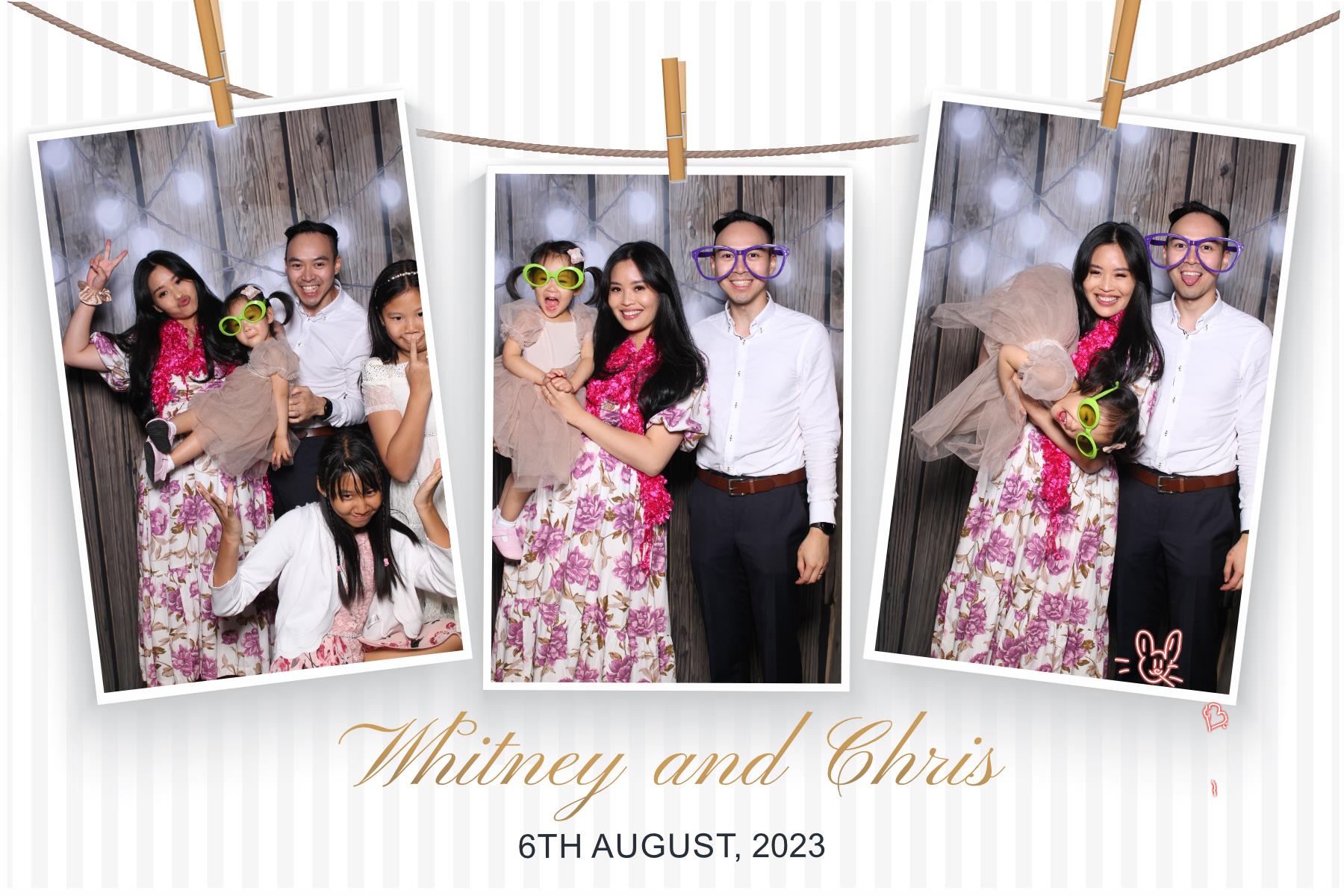 Whitney & Chris  | View more photos from the event at gallery.myselfiemirror.ca/u/romanmyselfiemirrorca/Whitney-Chris