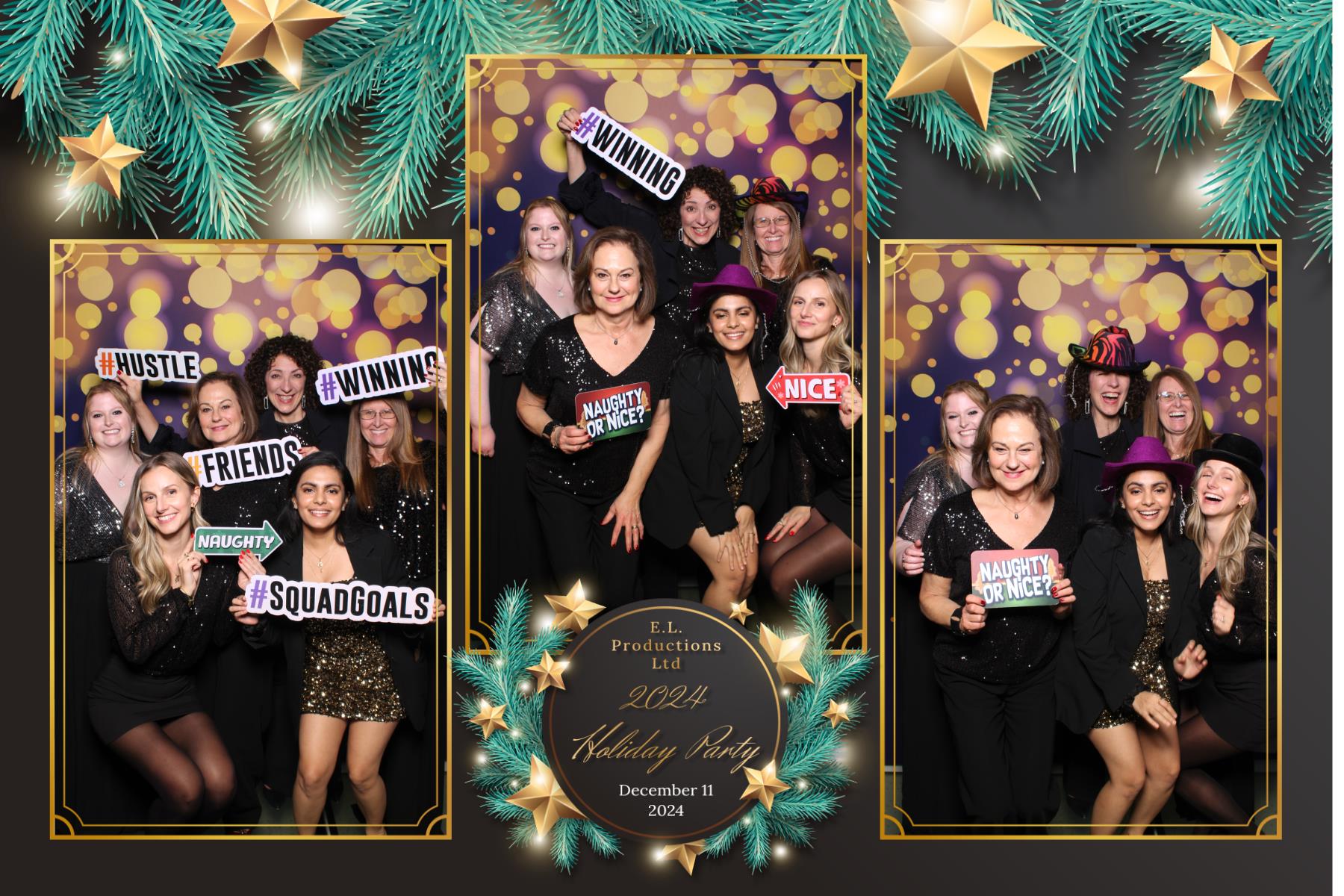 E. L. Productions Ltd Holiday Party | View more photos from the event at gallery.myselfiemirror.ca/u/romanmyselfiemirrorca/E-L-Productions-Ltd-Holiday-Party