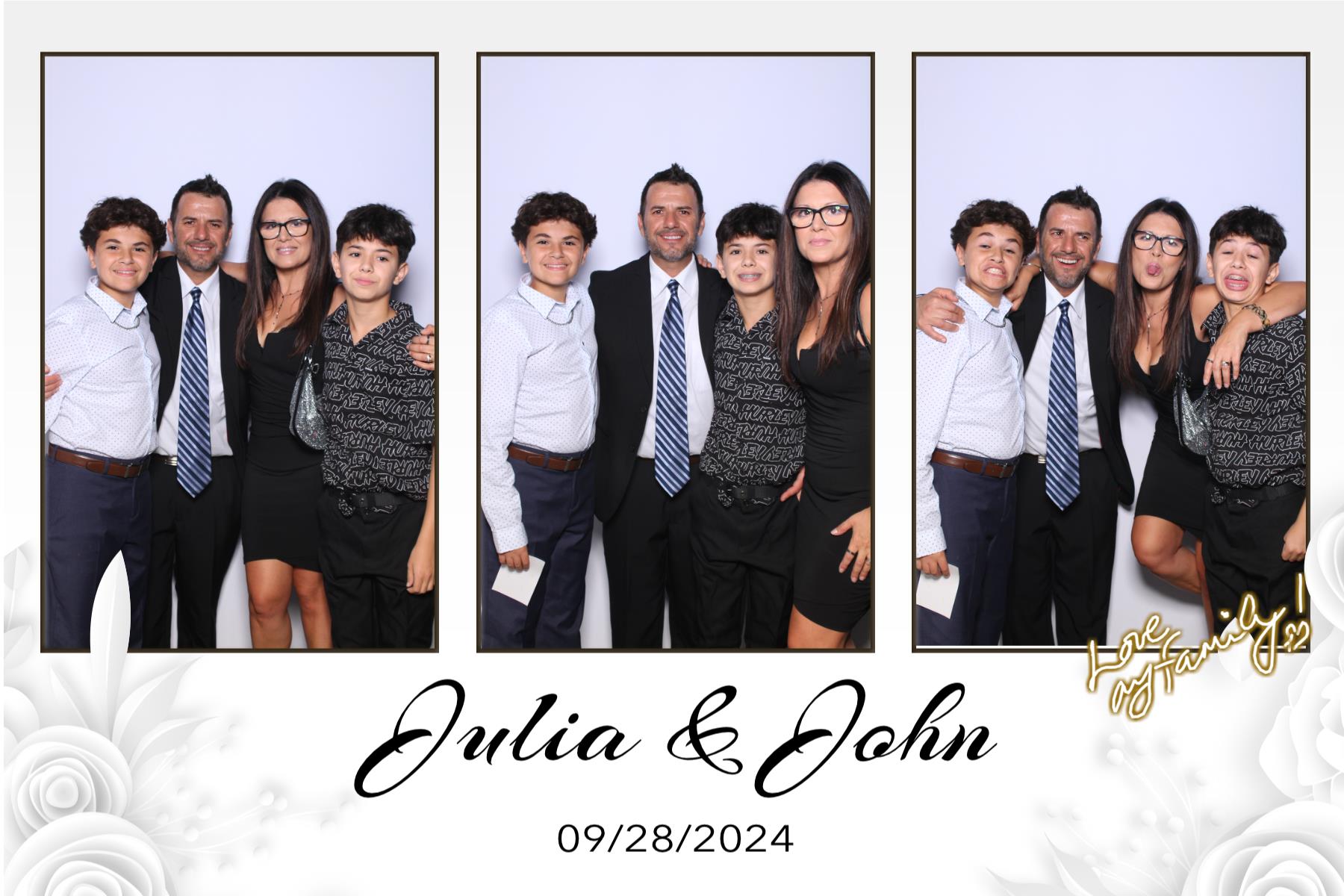 Julia & John | View more photos from the event at gallery.myselfiemirror.ca/u/romanmyselfiemirrorca/Julia-John