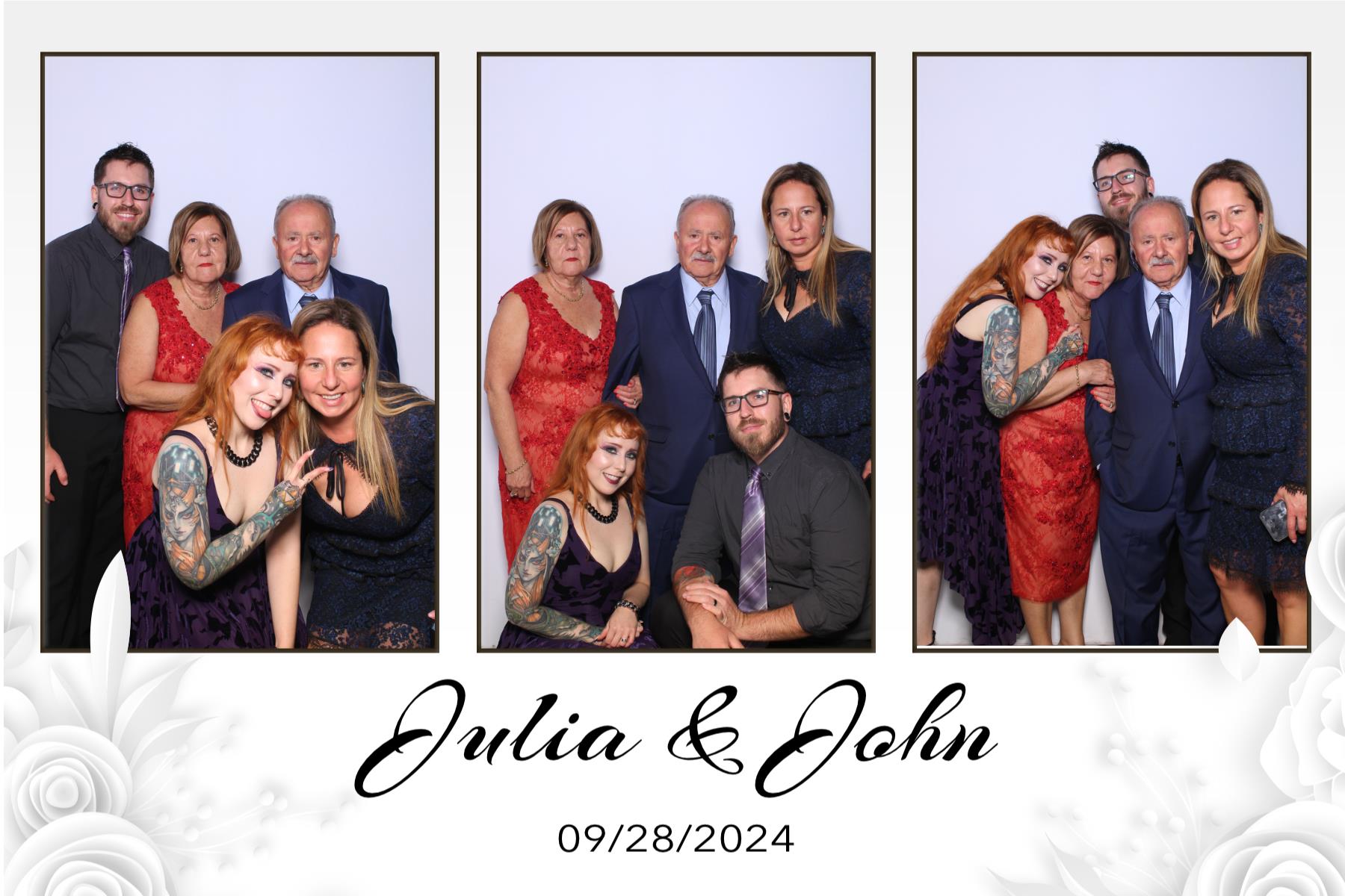 Julia & John | View more photos from the event at gallery.myselfiemirror.ca/u/romanmyselfiemirrorca/Julia-John