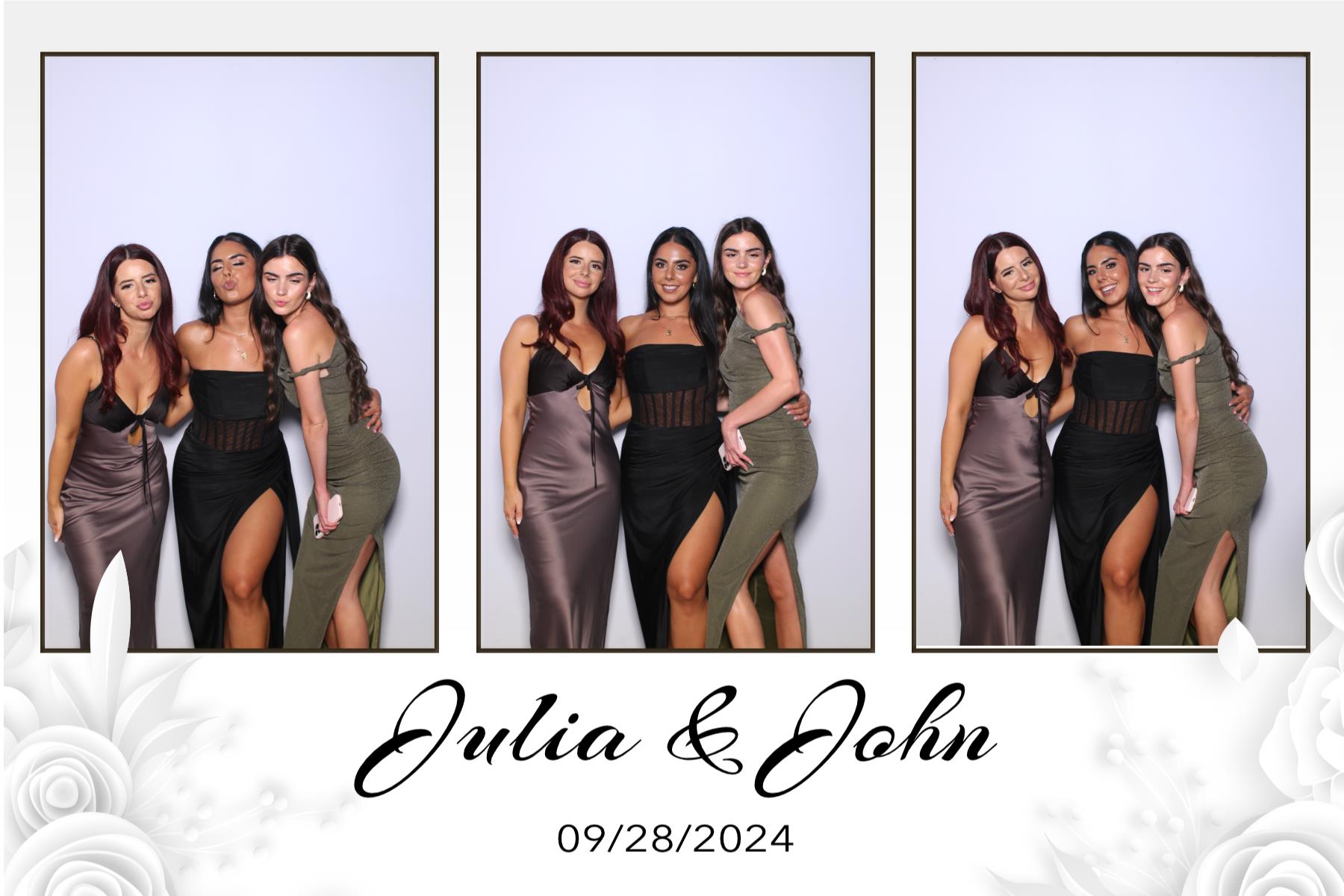 Julia & John | View more photos from the event at gallery.myselfiemirror.ca/u/romanmyselfiemirrorca/Julia-John