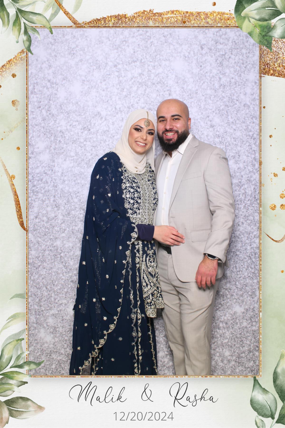 Malik & Rasha | View more photos from the event at gallery.myselfiemirror.ca/u/romanmyselfiemirrorca/Malik-Rasha