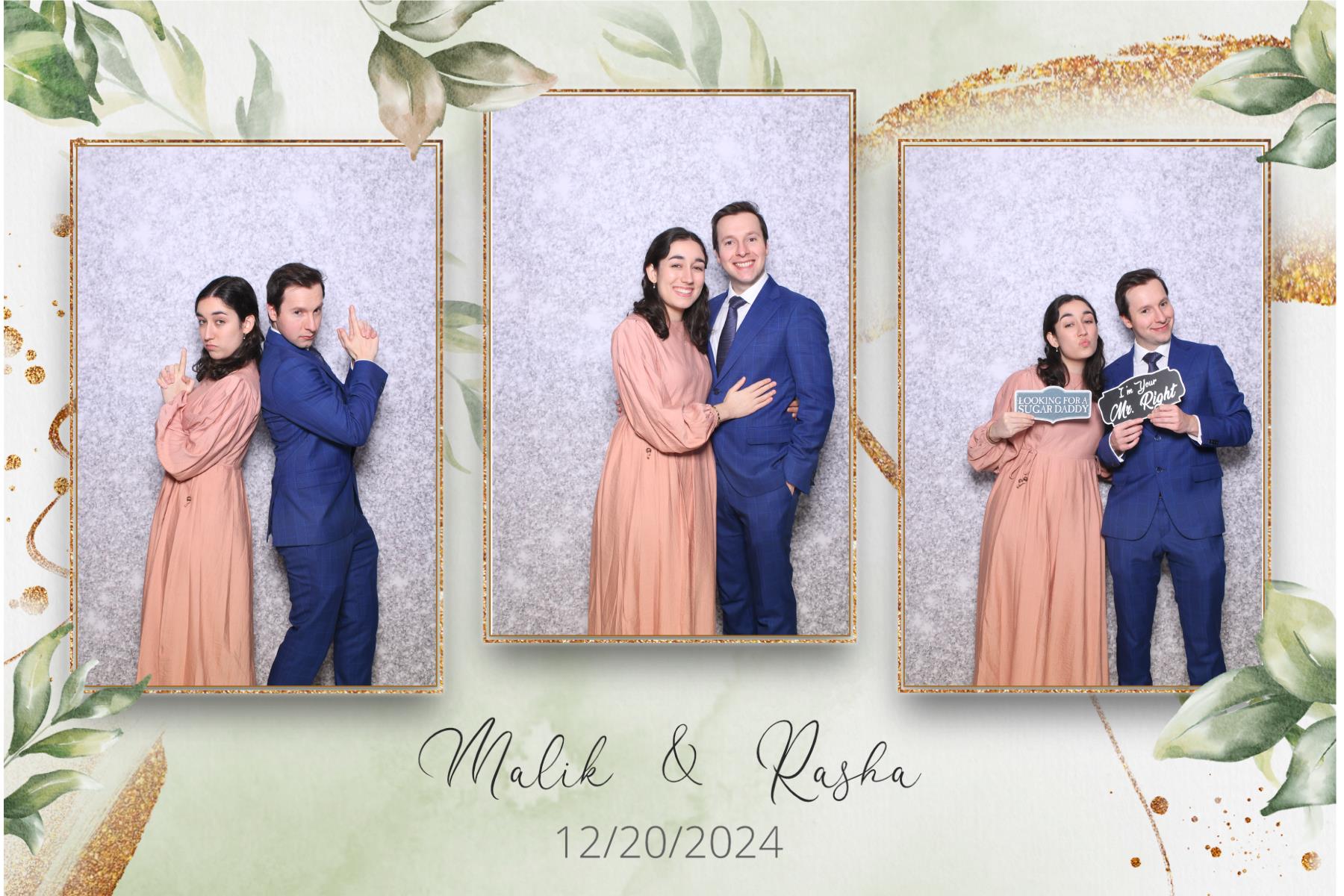 Malik & Rasha | View more photos from the event at gallery.myselfiemirror.ca/u/romanmyselfiemirrorca/Malik-Rasha