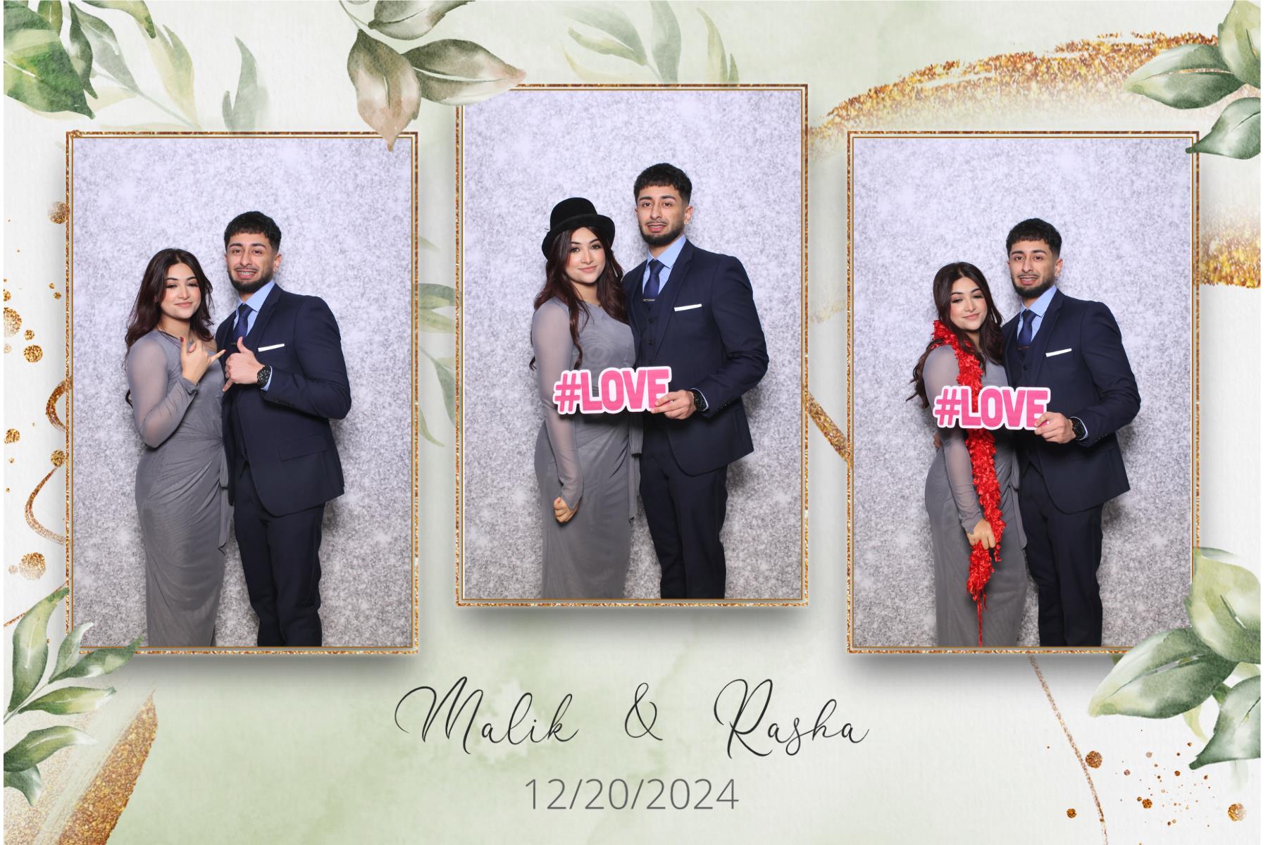 Malik & Rasha | View more photos from the event at gallery.myselfiemirror.ca/u/romanmyselfiemirrorca/Malik-Rasha
