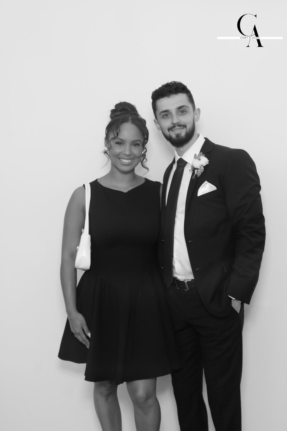 Cody & Agon | View more photos from the event at gallery.myselfiemirror.ca/u/romanmyselfiemirrorca/Cody-Agon