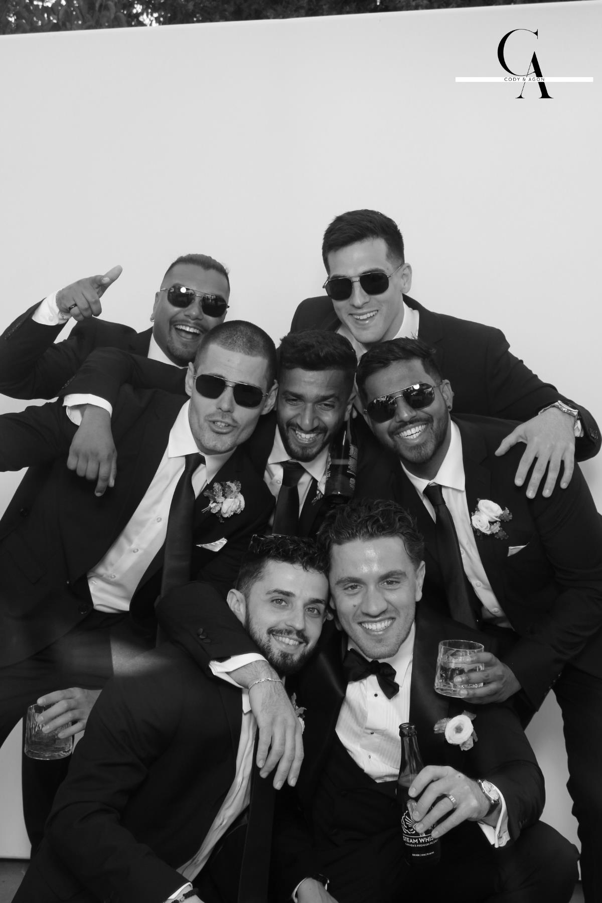 Cody & Agon | View more photos from the event at gallery.myselfiemirror.ca/u/romanmyselfiemirrorca/Cody-Agon