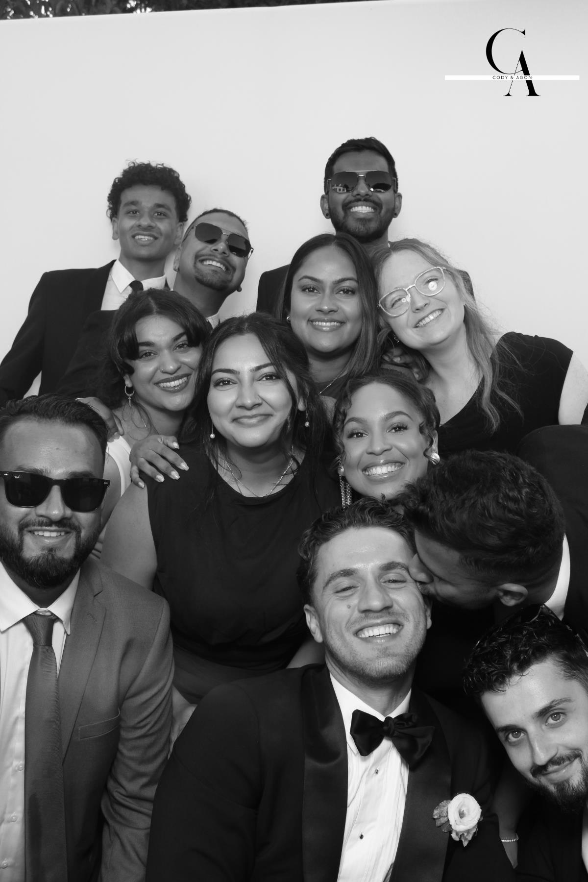 Cody & Agon | View more photos from the event at gallery.myselfiemirror.ca/u/romanmyselfiemirrorca/Cody-Agon