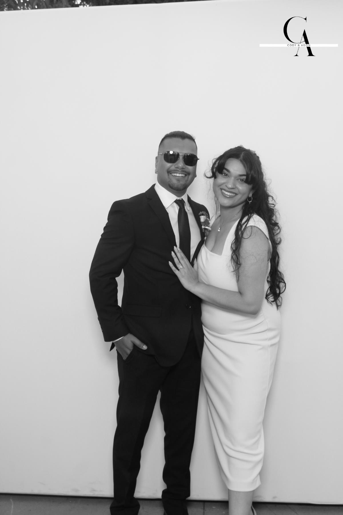 Cody & Agon | View more photos from the event at gallery.myselfiemirror.ca/u/romanmyselfiemirrorca/Cody-Agon