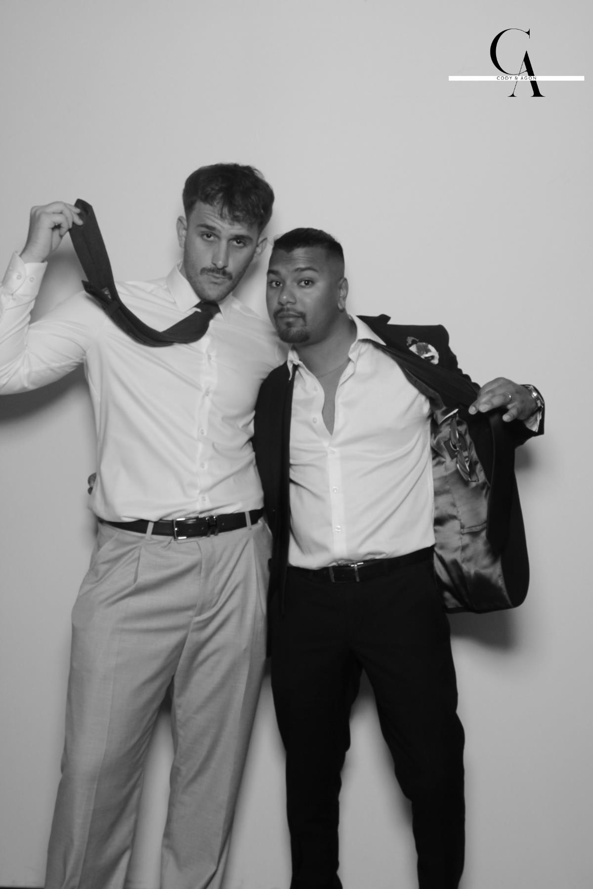 Cody & Agon | View more photos from the event at gallery.myselfiemirror.ca/u/romanmyselfiemirrorca/Cody-Agon