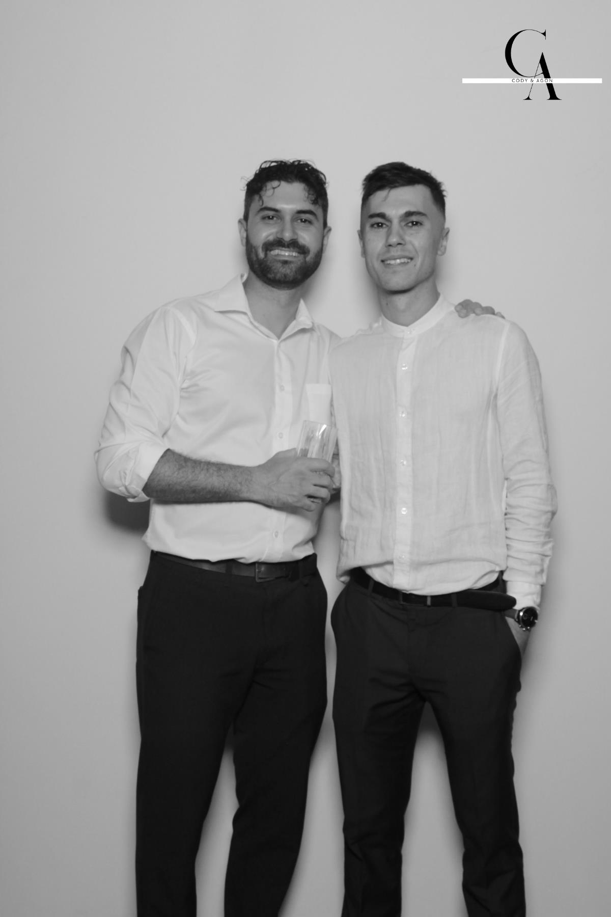 Cody & Agon | View more photos from the event at gallery.myselfiemirror.ca/u/romanmyselfiemirrorca/Cody-Agon