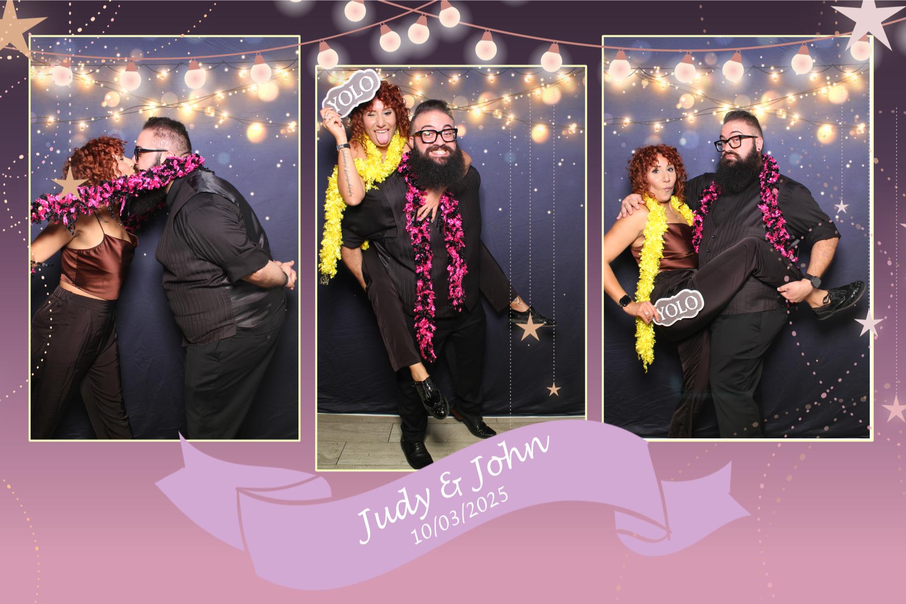 Judy & John | View more photos from the event at gallery.myselfiemirror.ca/u/romanmyselfiemirrorca/Judy-John