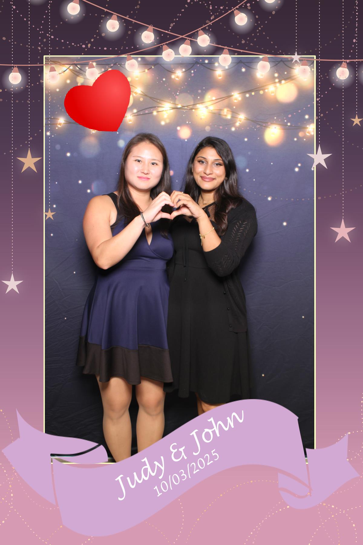 Judy & John | View more photos from the event at gallery.myselfiemirror.ca/u/romanmyselfiemirrorca/Judy-John