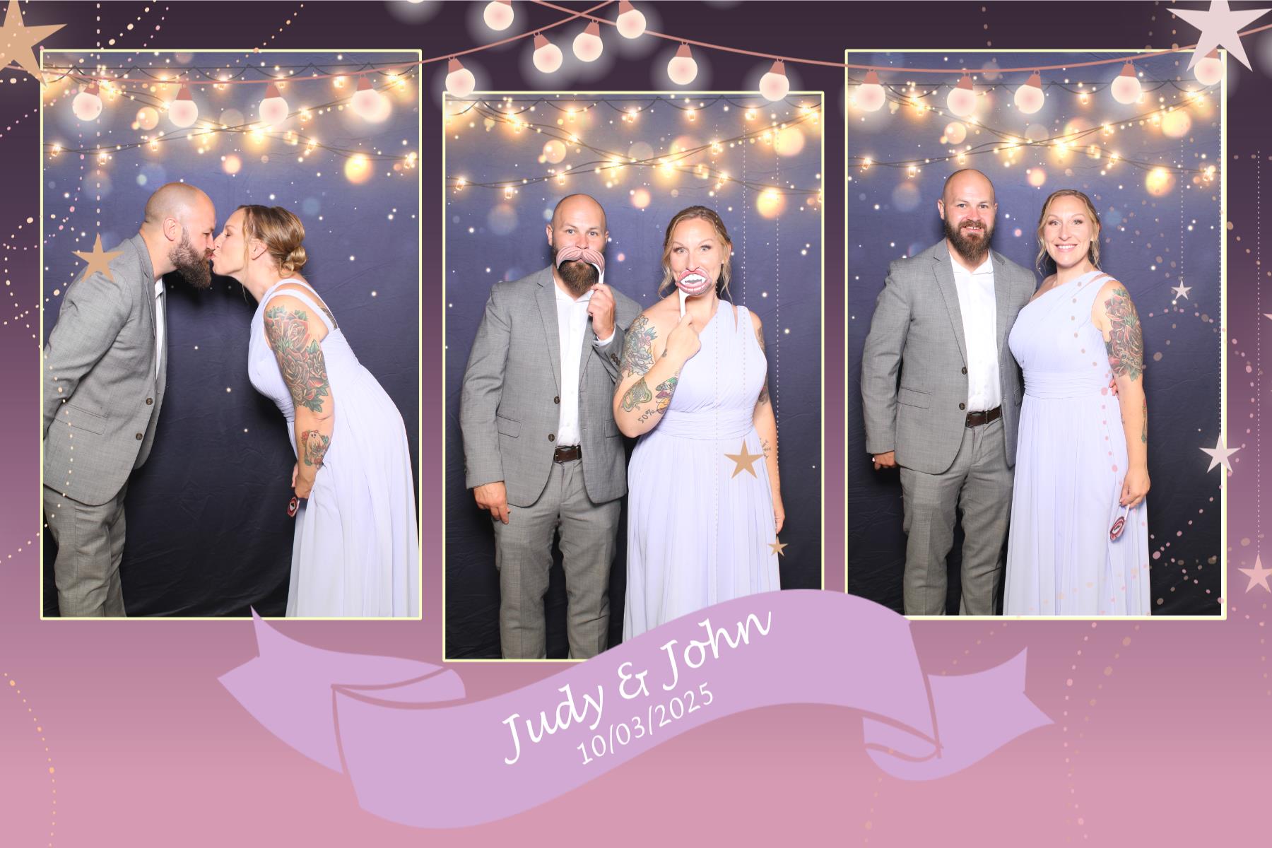 Judy & John | View more photos from the event at gallery.myselfiemirror.ca/u/romanmyselfiemirrorca/Judy-John