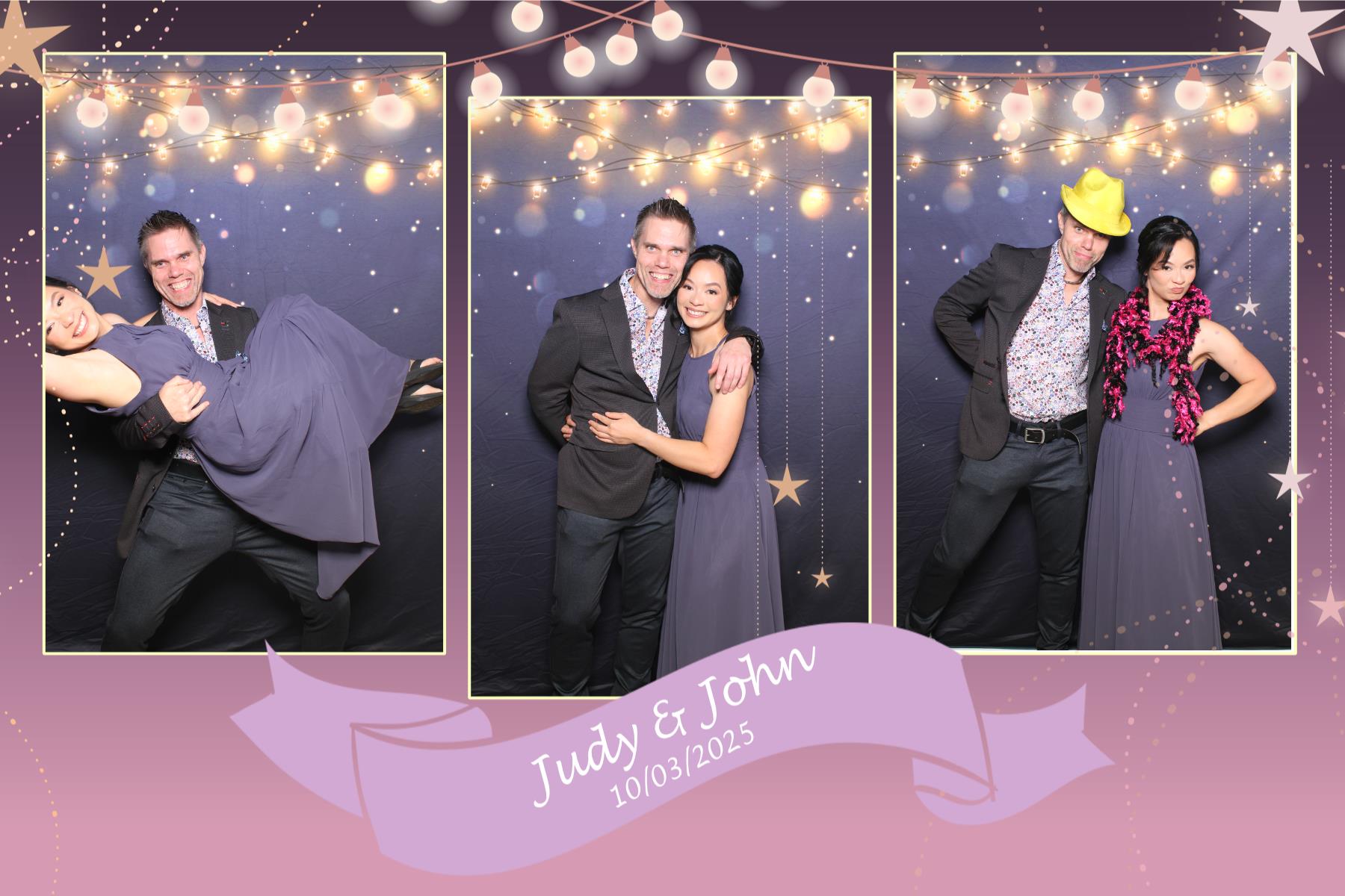 Judy & John | View more photos from the event at gallery.myselfiemirror.ca/u/romanmyselfiemirrorca/Judy-John