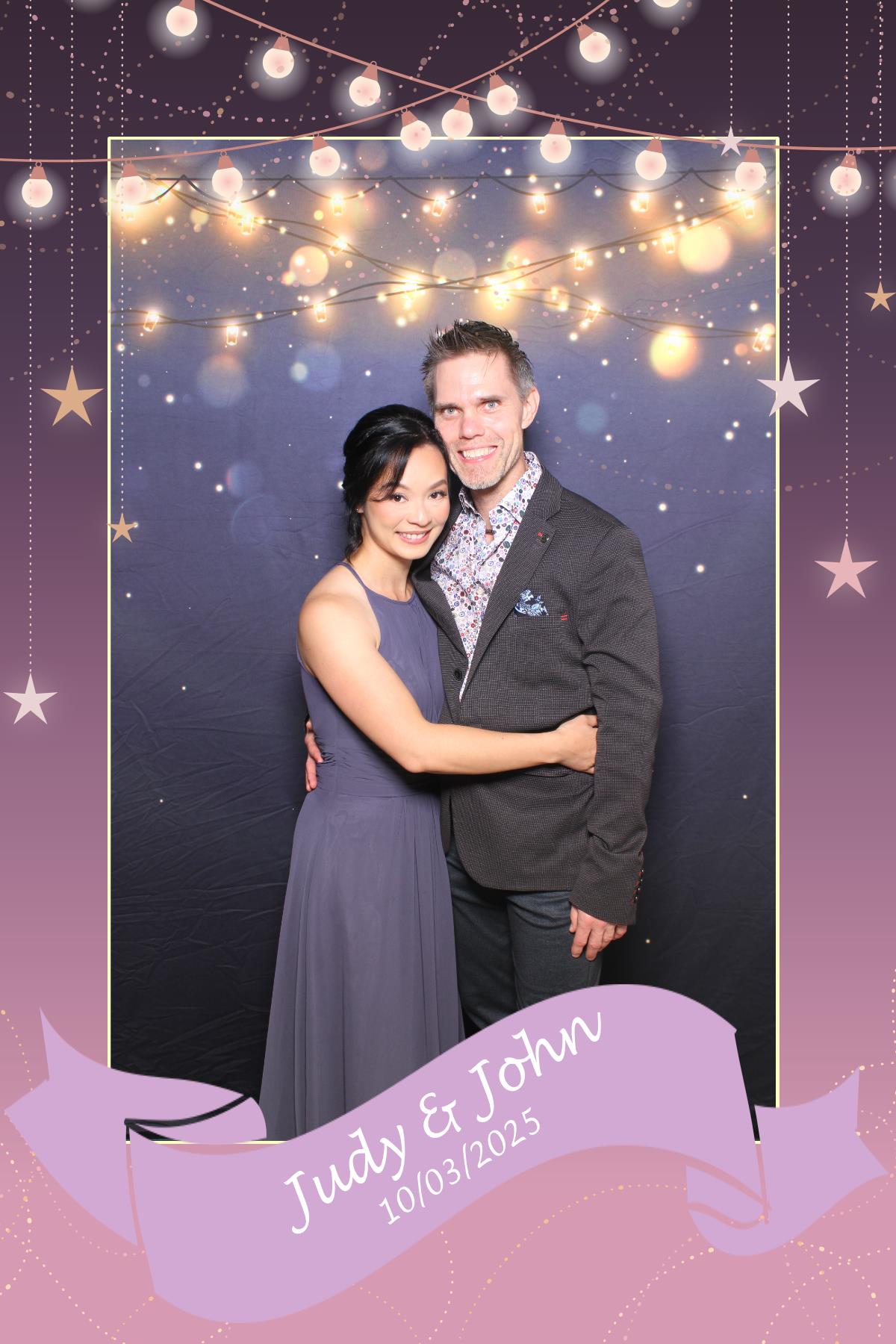 Judy & John | View more photos from the event at gallery.myselfiemirror.ca/u/romanmyselfiemirrorca/Judy-John