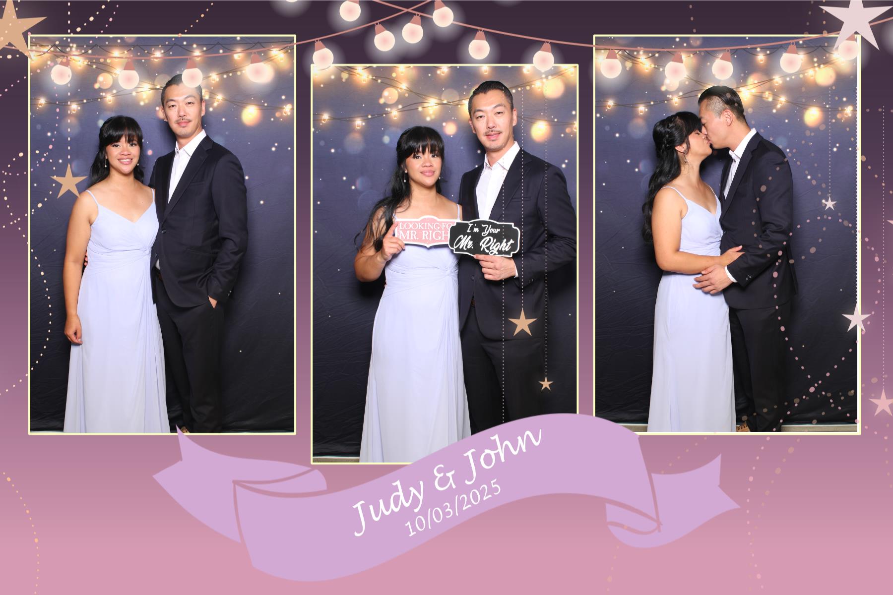 Judy & John | View more photos from the event at gallery.myselfiemirror.ca/u/romanmyselfiemirrorca/Judy-John