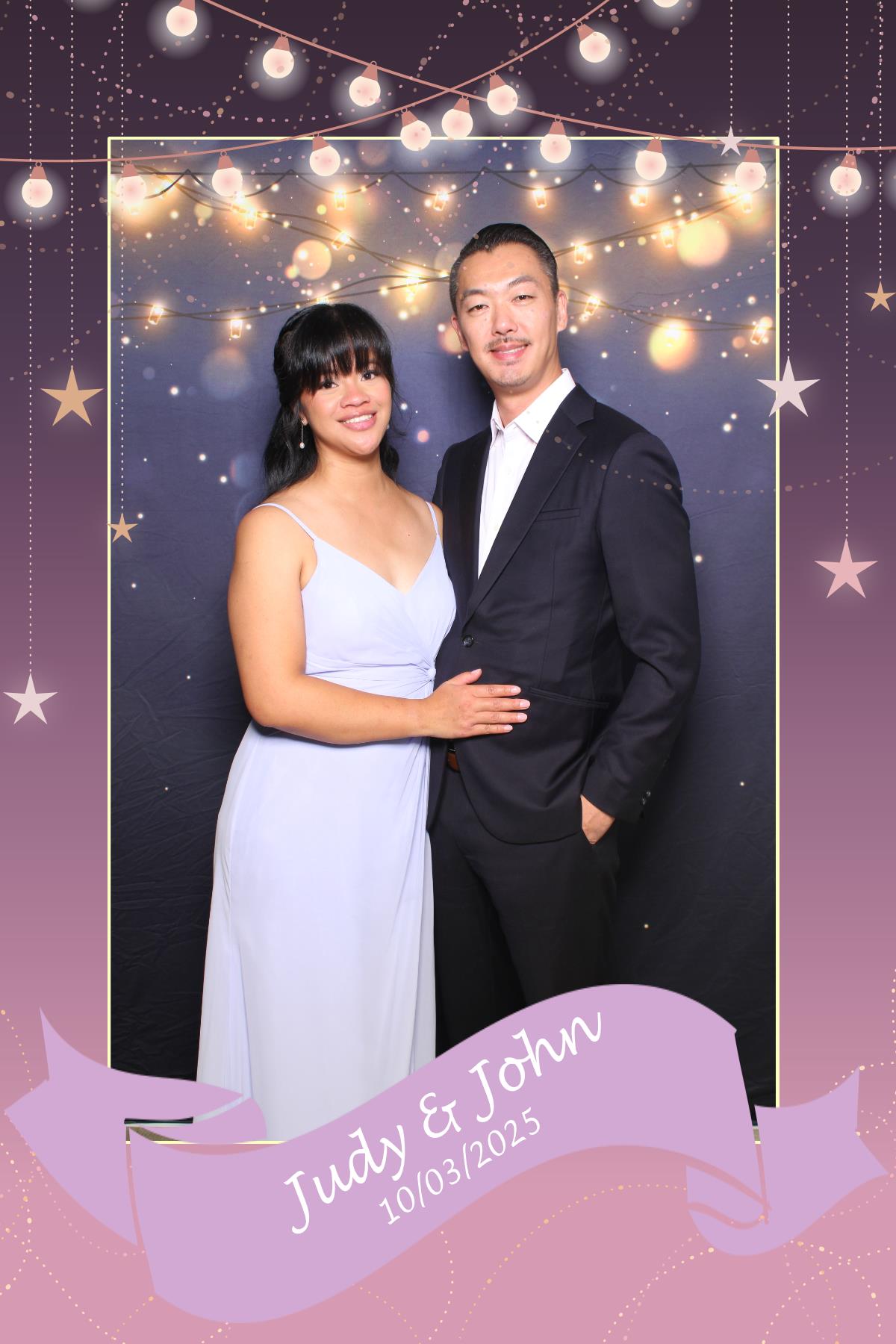 Judy & John | View more photos from the event at gallery.myselfiemirror.ca/u/romanmyselfiemirrorca/Judy-John