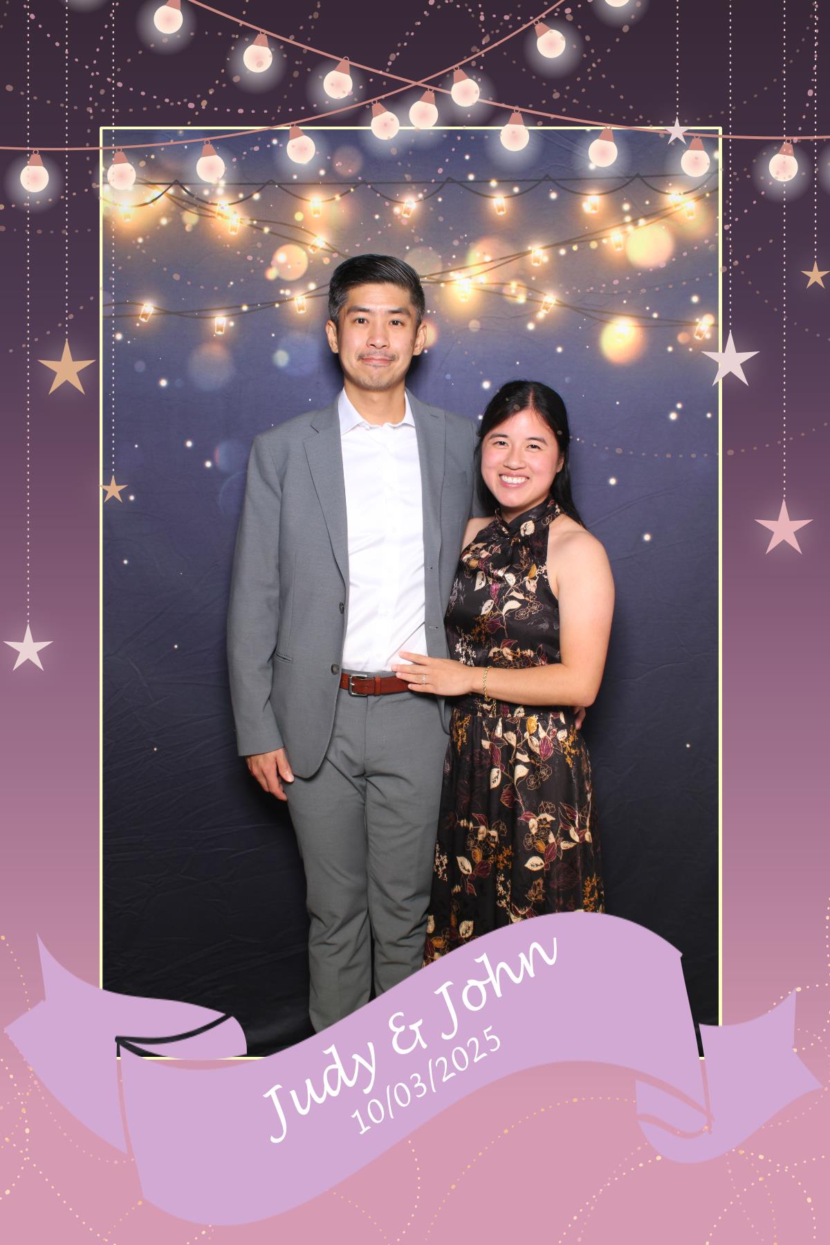 Judy & John | View more photos from the event at gallery.myselfiemirror.ca/u/romanmyselfiemirrorca/Judy-John