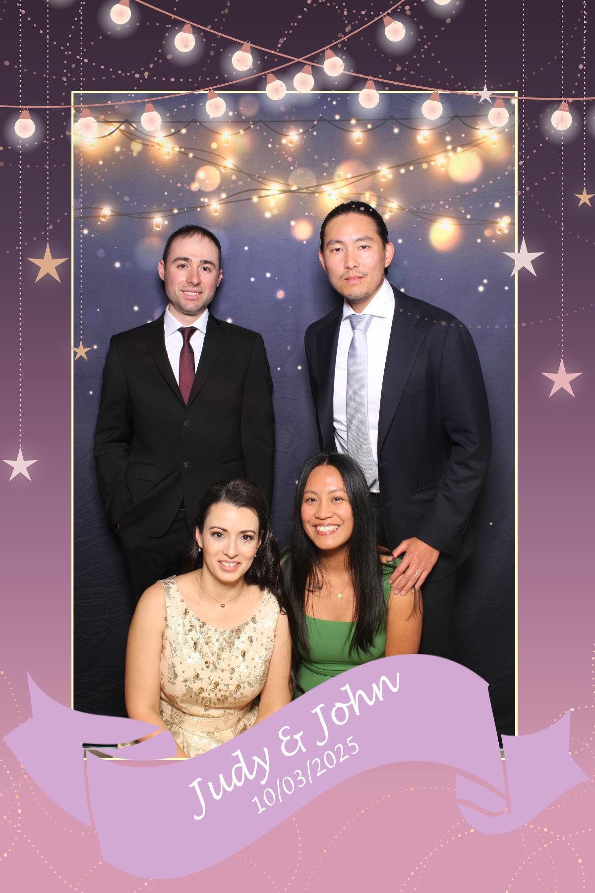 Judy & John | View more photos from the event at gallery.myselfiemirror.ca/u/romanmyselfiemirrorca/Judy-John