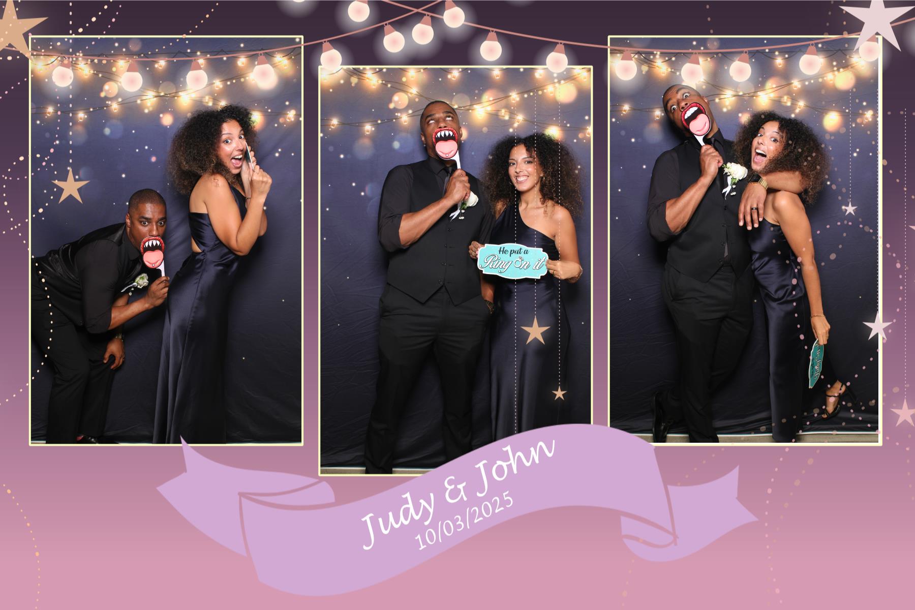 Judy & John | View more photos from the event at gallery.myselfiemirror.ca/u/romanmyselfiemirrorca/Judy-John