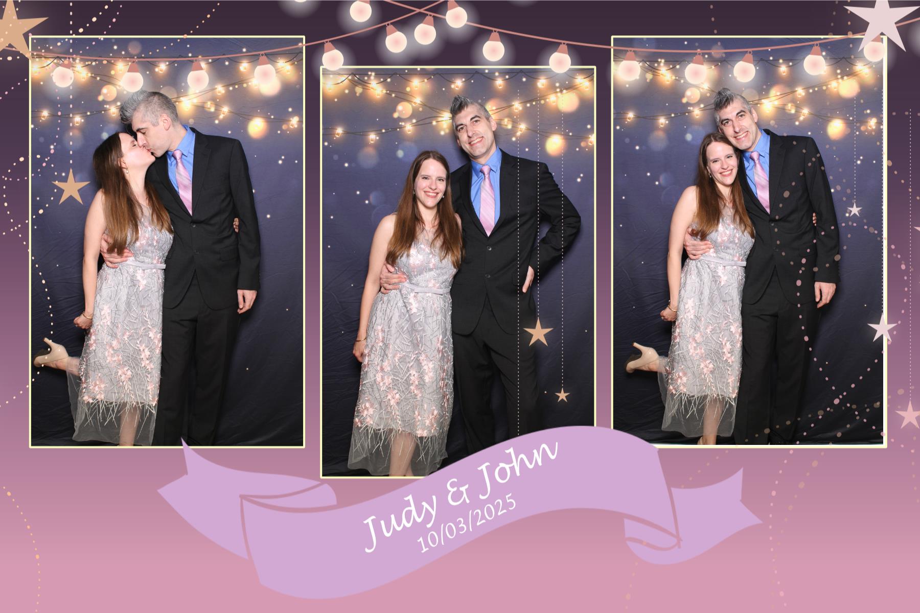 Judy & John | View more photos from the event at gallery.myselfiemirror.ca/u/romanmyselfiemirrorca/Judy-John