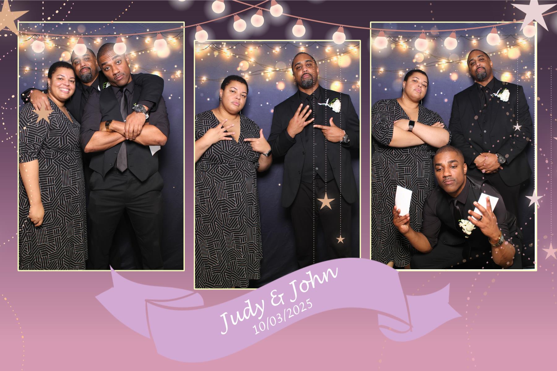 Judy & John | View more photos from the event at gallery.myselfiemirror.ca/u/romanmyselfiemirrorca/Judy-John