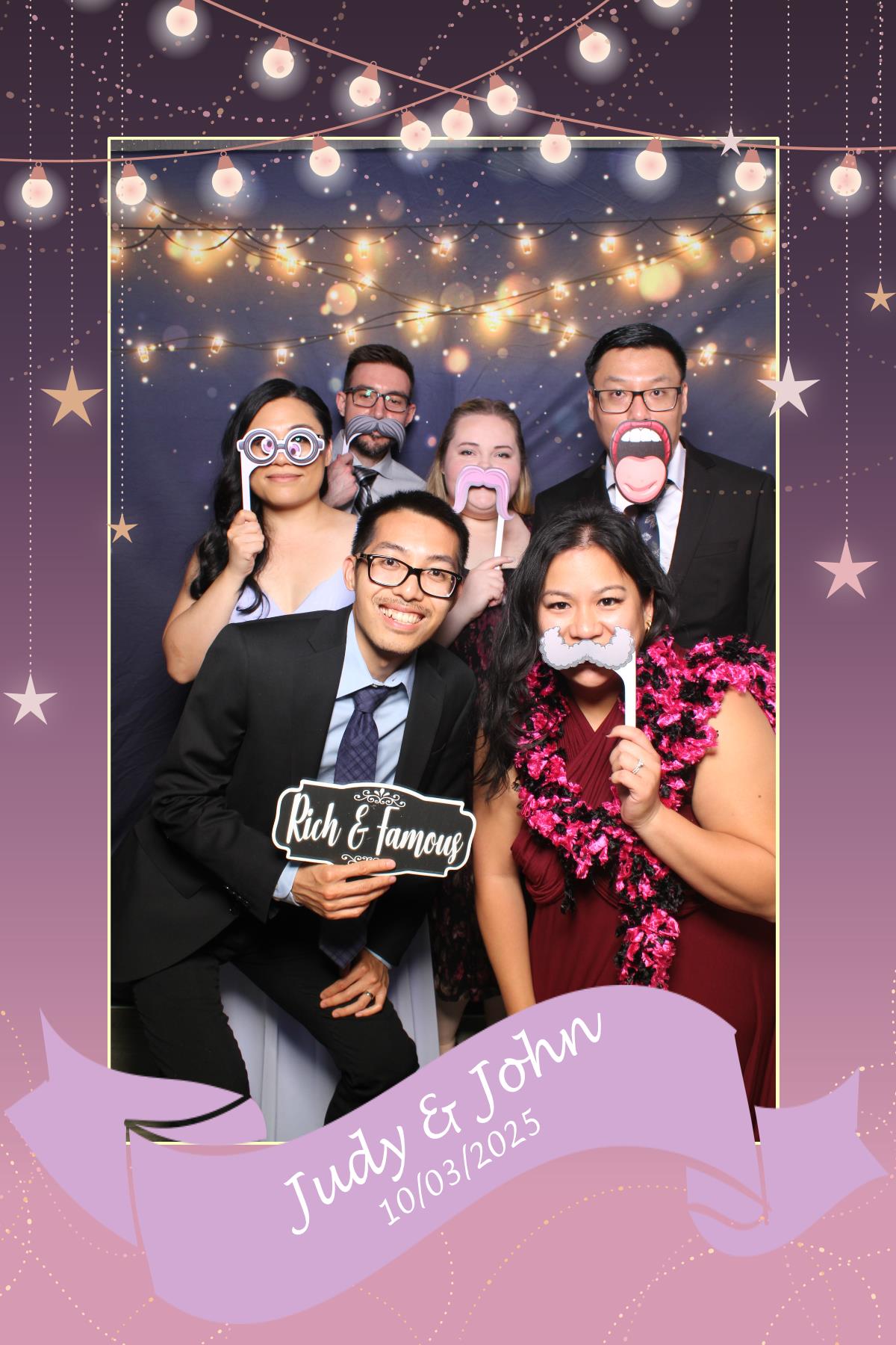 Judy & John | View more photos from the event at gallery.myselfiemirror.ca/u/romanmyselfiemirrorca/Judy-John