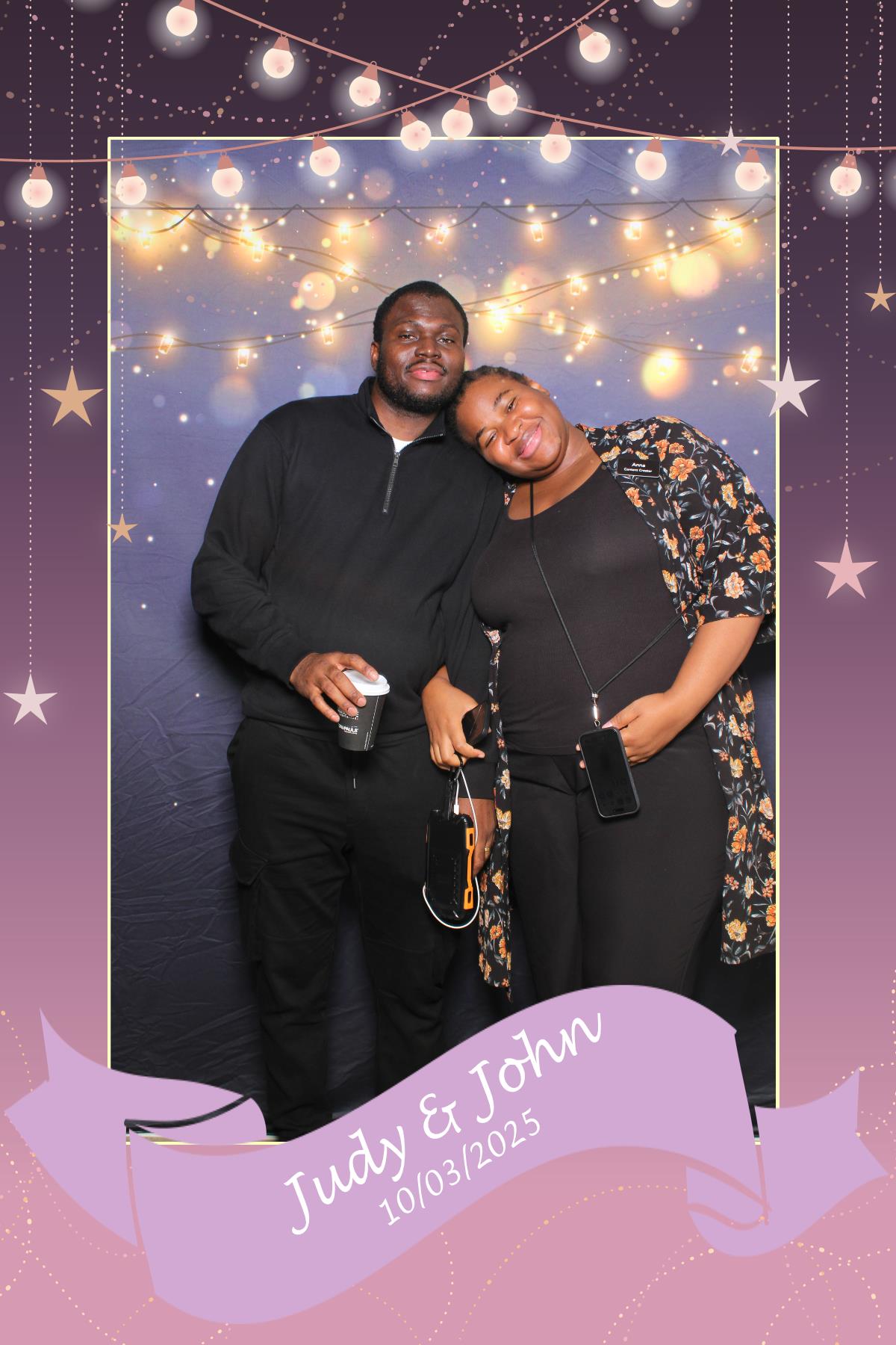 Judy & John | View more photos from the event at gallery.myselfiemirror.ca/u/romanmyselfiemirrorca/Judy-John