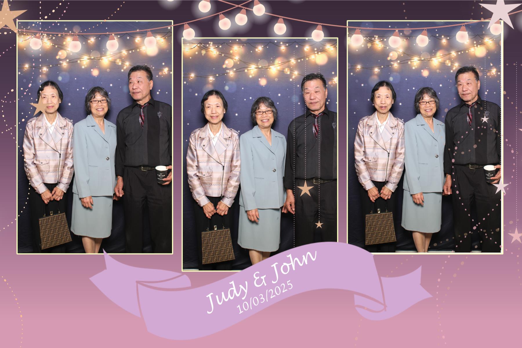 Judy & John | View more photos from the event at gallery.myselfiemirror.ca/u/romanmyselfiemirrorca/Judy-John