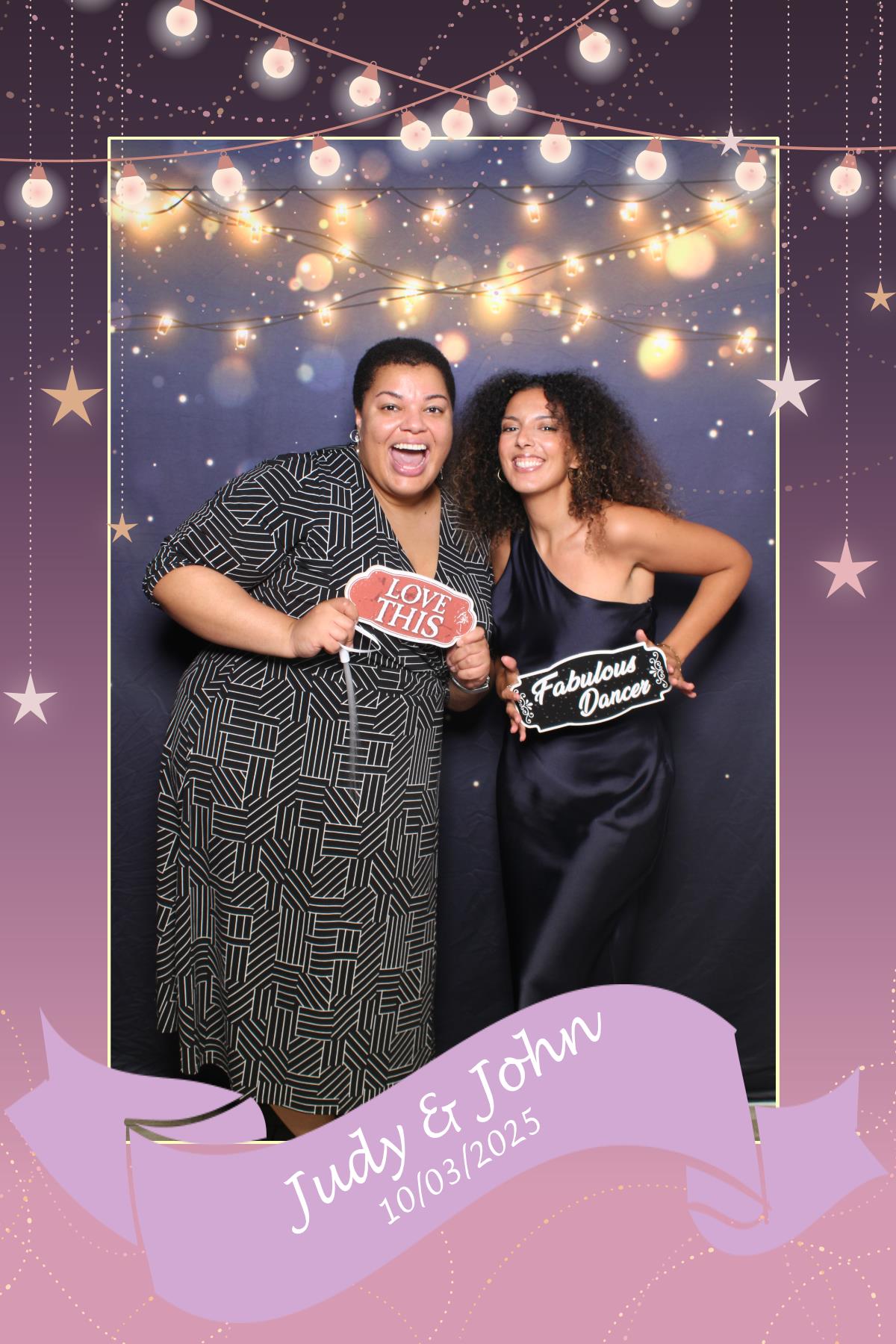 Judy & John | View more photos from the event at gallery.myselfiemirror.ca/u/romanmyselfiemirrorca/Judy-John