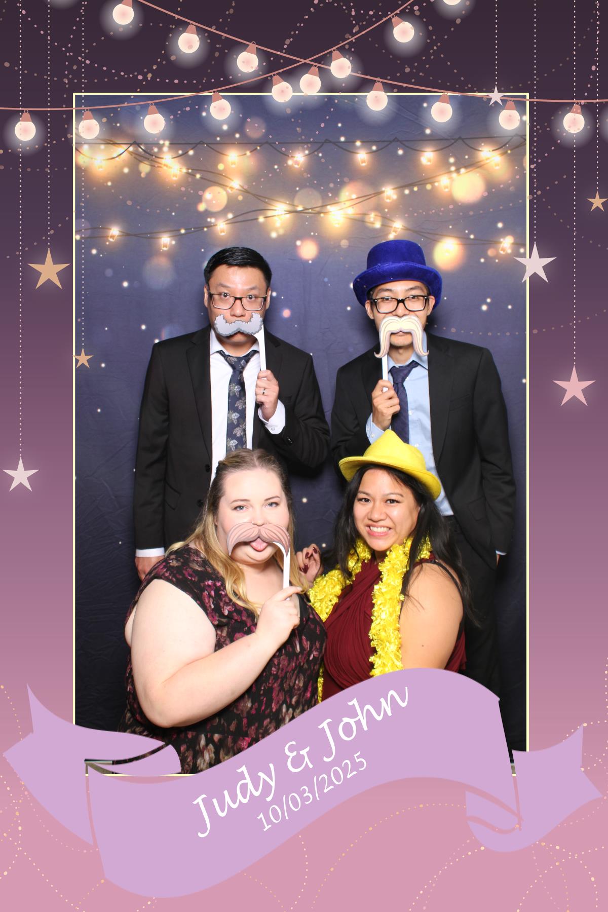 Judy & John | View more photos from the event at gallery.myselfiemirror.ca/u/romanmyselfiemirrorca/Judy-John