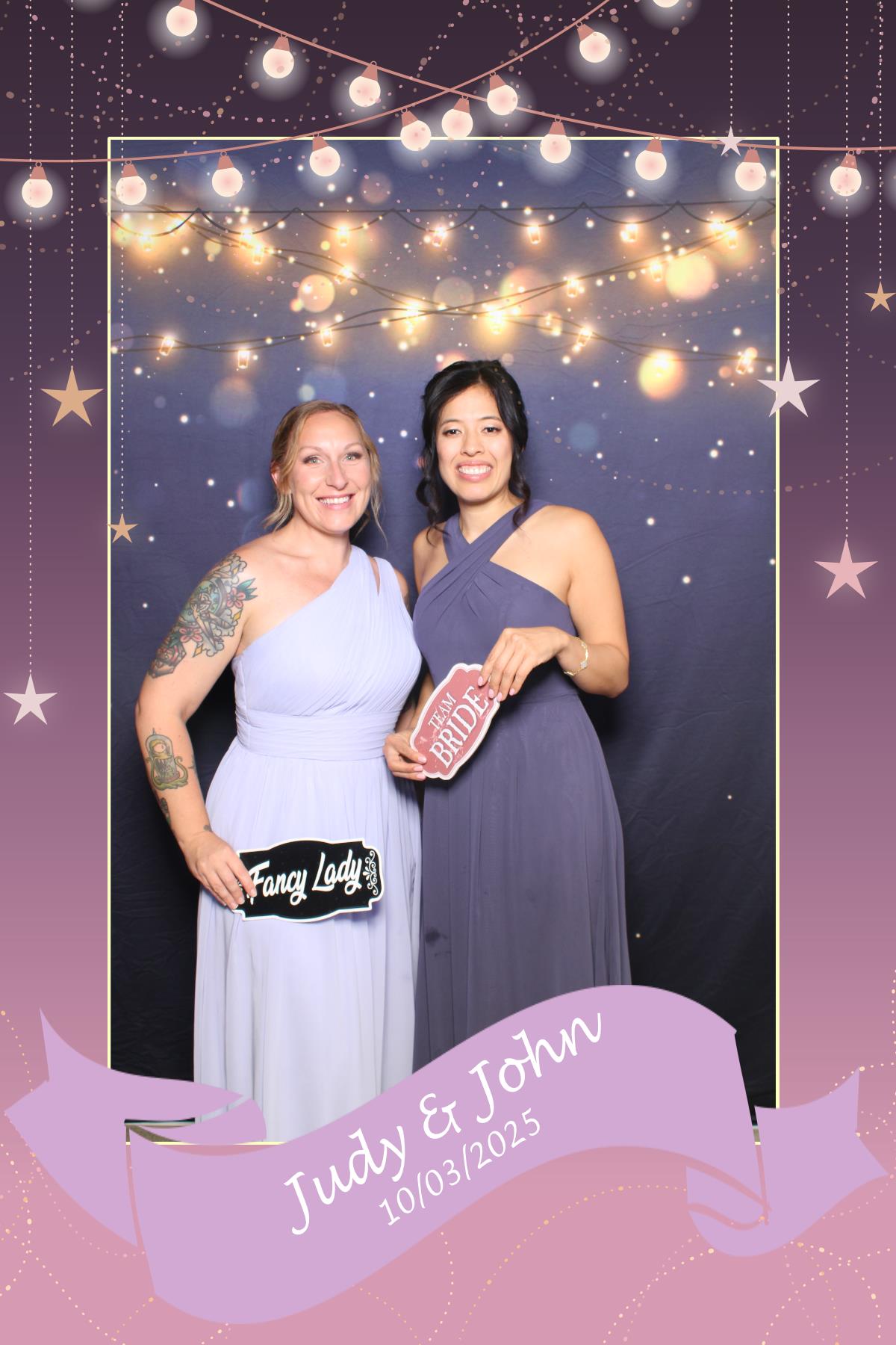 Judy & John | View more photos from the event at gallery.myselfiemirror.ca/u/romanmyselfiemirrorca/Judy-John