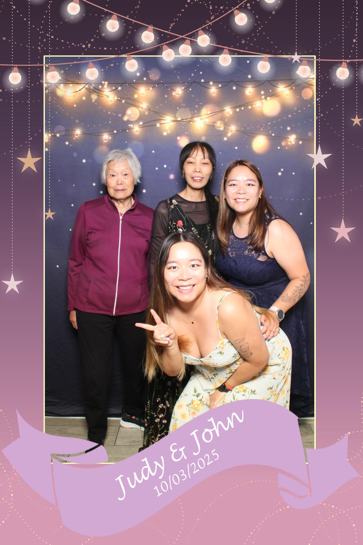 Judy & John | View more photos from the event at gallery.myselfiemirror.ca/u/romanmyselfiemirrorca/Judy-John