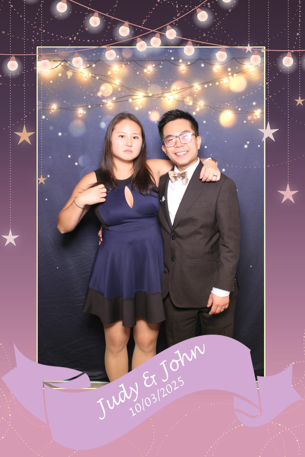 Judy & John | View more photos from the event at gallery.myselfiemirror.ca/u/romanmyselfiemirrorca/Judy-John