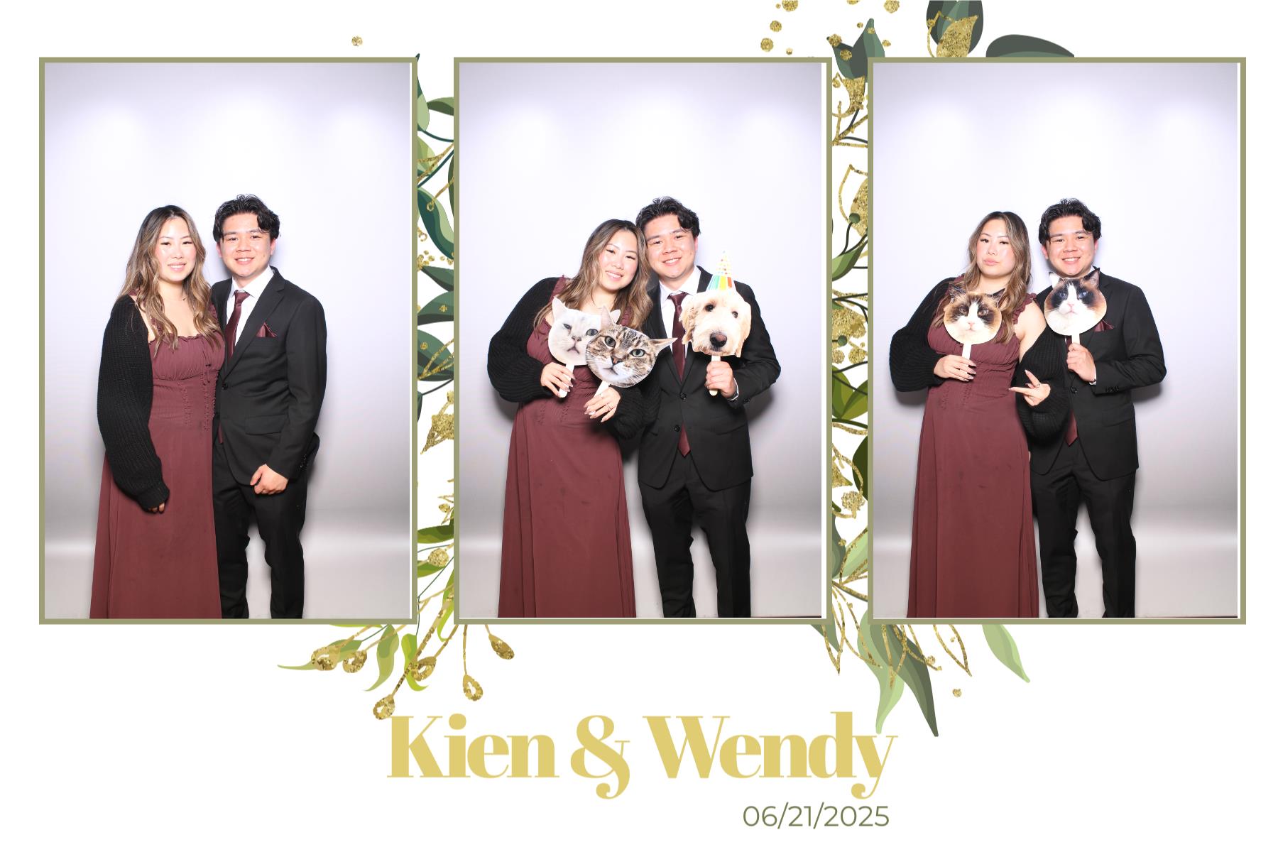 Kien & Wendy  | View more photos from the event at gallery.myselfiemirror.ca/u/romanmyselfiemirrorca/Kien-Wendy