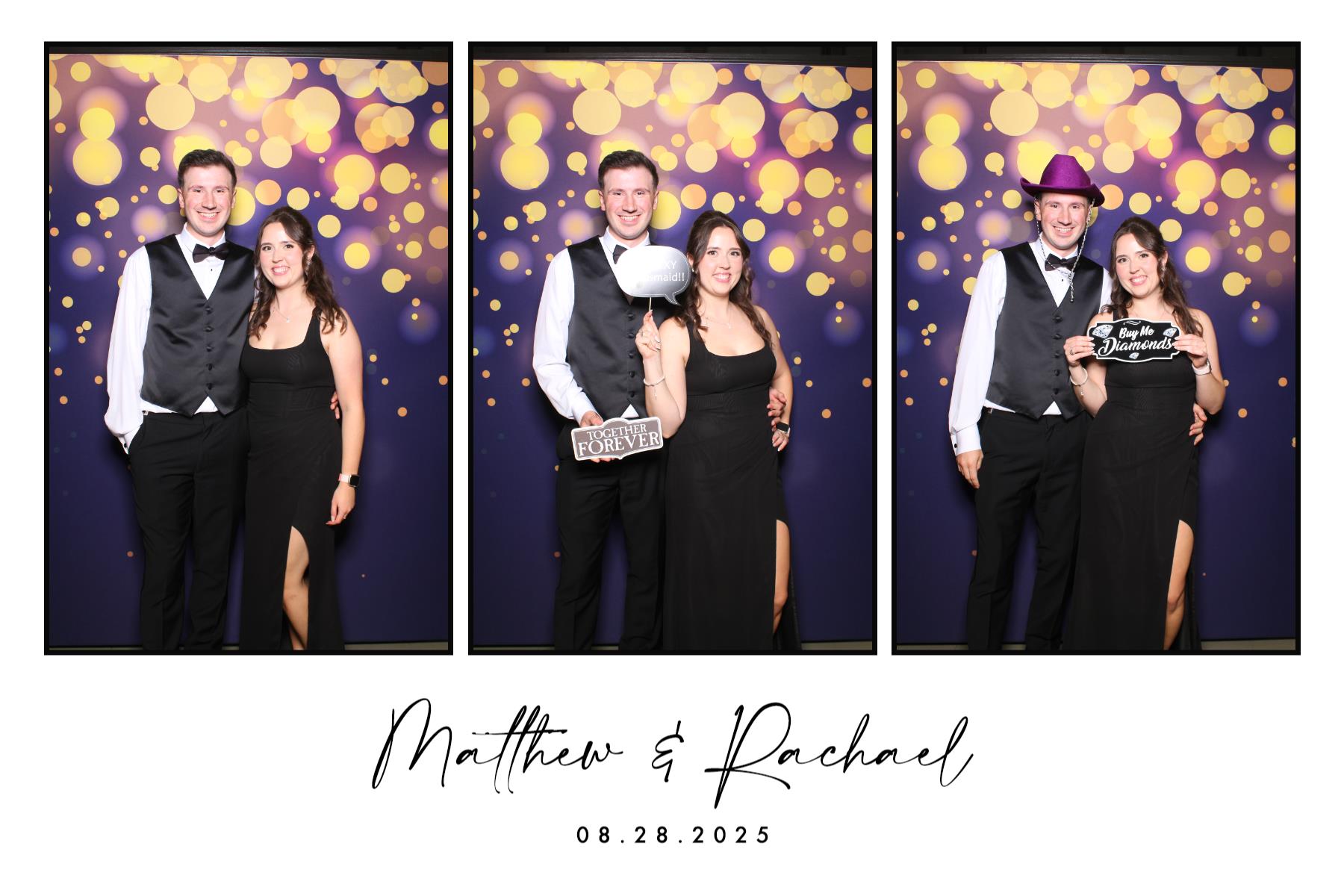 Matthew & Rachael | View more photos from the event at gallery.myselfiemirror.ca/u/romanmyselfiemirrorca/Matthew-Rachael