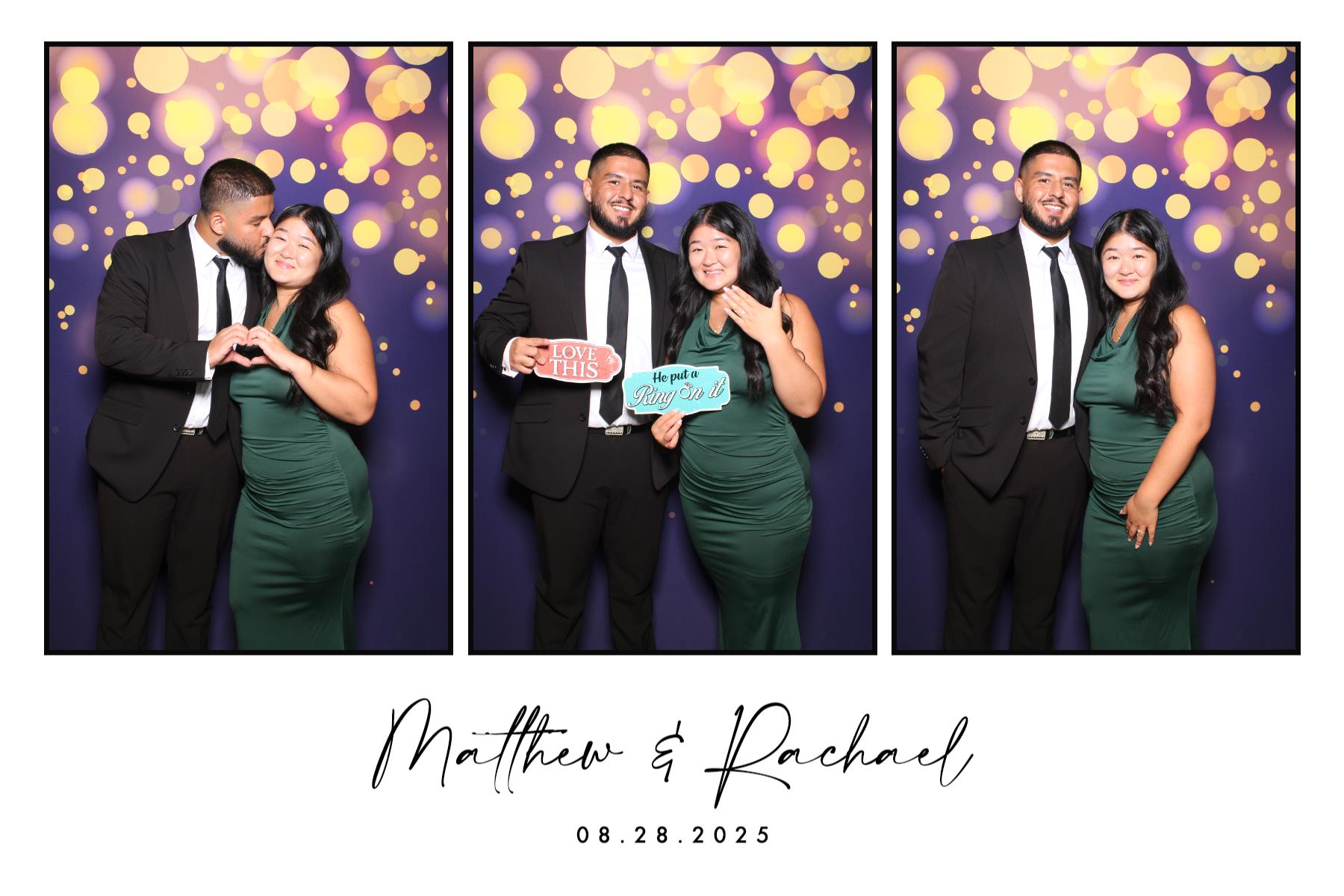 Matthew & Rachael | View more photos from the event at gallery.myselfiemirror.ca/u/romanmyselfiemirrorca/Matthew-Rachael