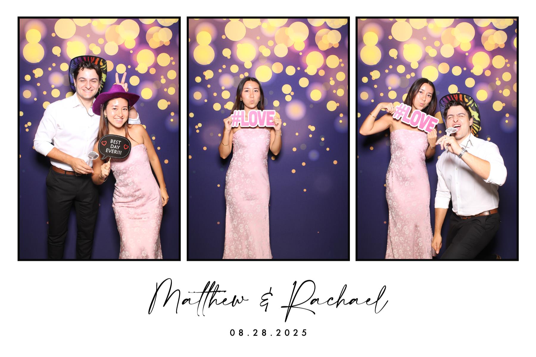 Matthew & Rachael | View more photos from the event at gallery.myselfiemirror.ca/u/romanmyselfiemirrorca/Matthew-Rachael