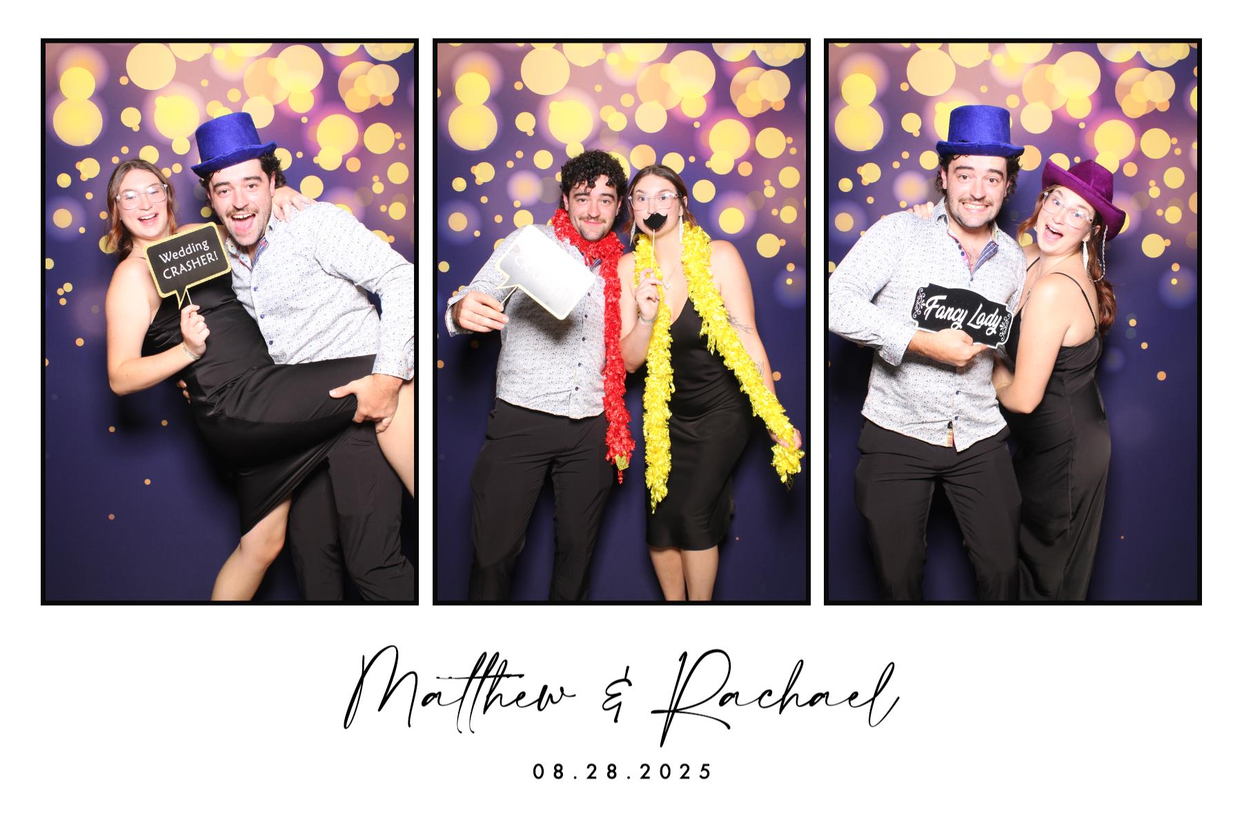 Matthew & Rachael | View more photos from the event at gallery.myselfiemirror.ca/u/romanmyselfiemirrorca/Matthew-Rachael